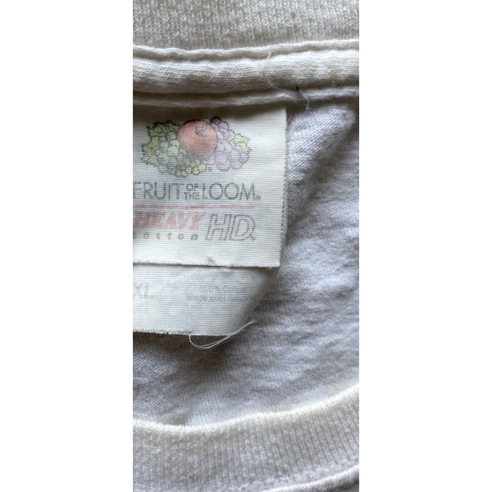 Fruit Of The Loom Y2K Grim Reaper Hourglass Skeleton XL Men’s White Fruit of the Loom T-Shirt Flaws Wear Size US XL / EU 56 / 4 - 7 Thumbnail