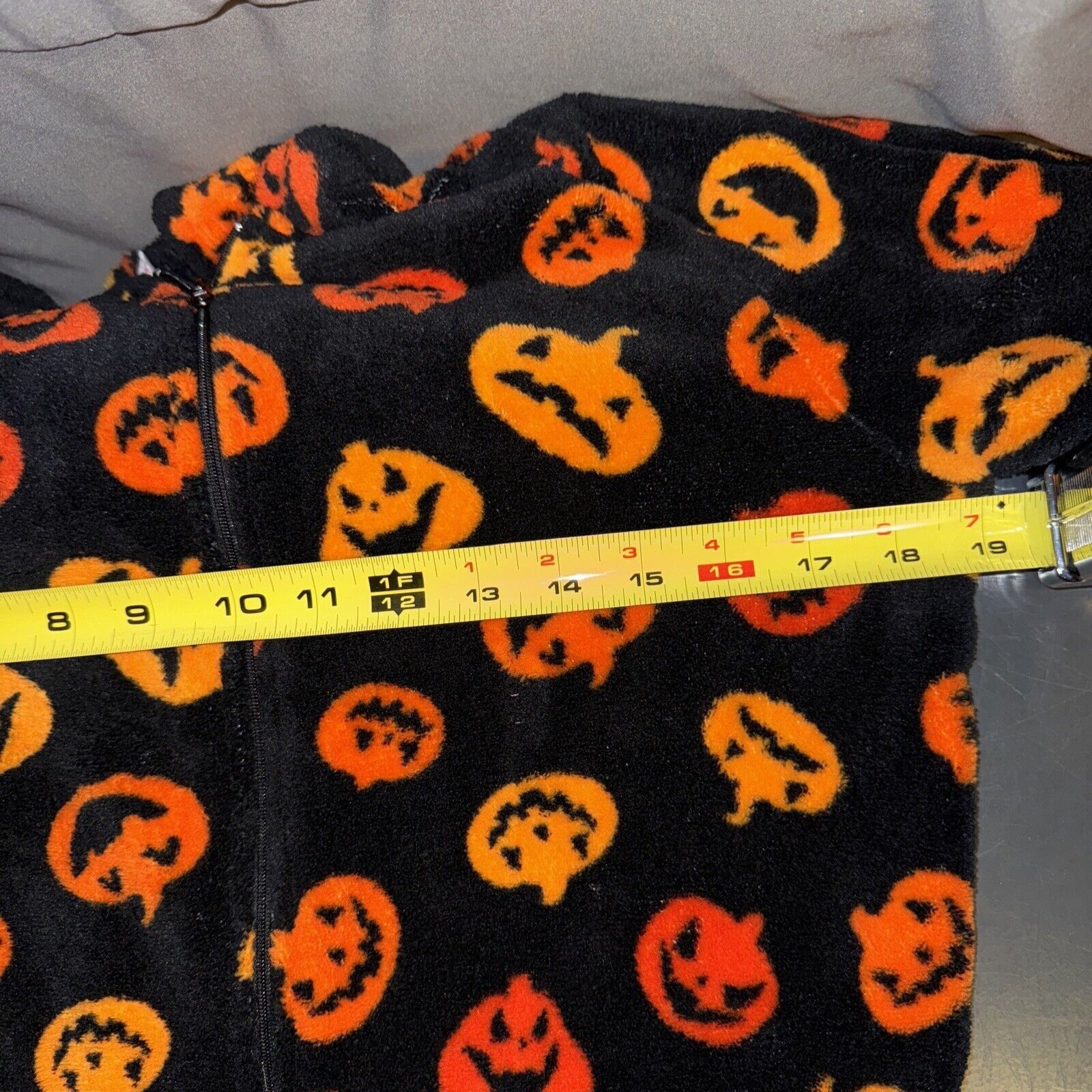 Other Pillow Talk Footed Pajama Halloween Laughing Pumpkins Black Size M / US 6-8 / IT 42-44 - 6 Thumbnail