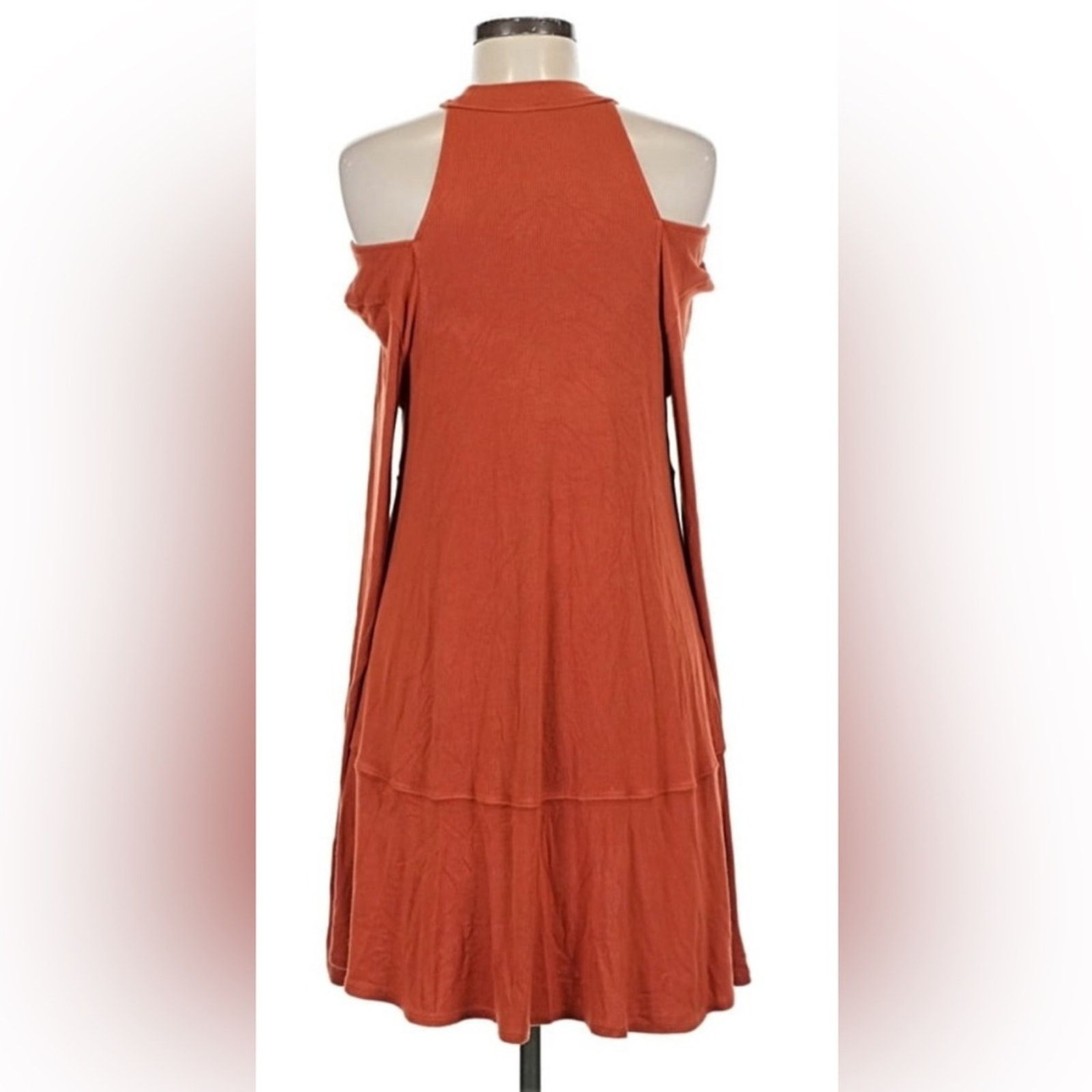 Free People Free People Rust Mini Dress Size S / US 4 / IT 40 - 2 Thumbnail