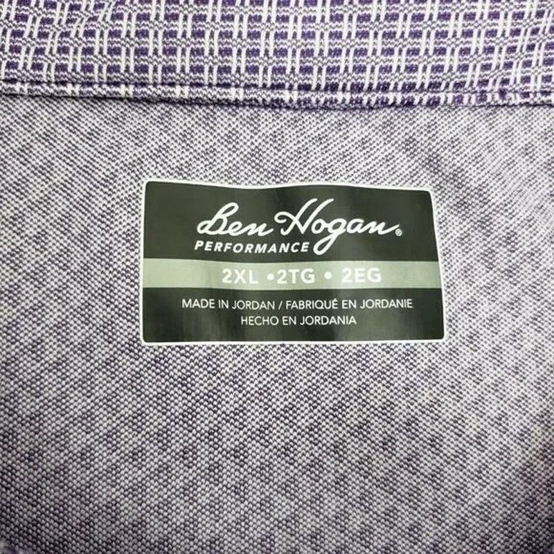 Hogan Ben Hogan Performance Polo Golf Shirt Short Sleeve Geo Print Size US XXL / EU 58 / 5 - 9 Thumbnail