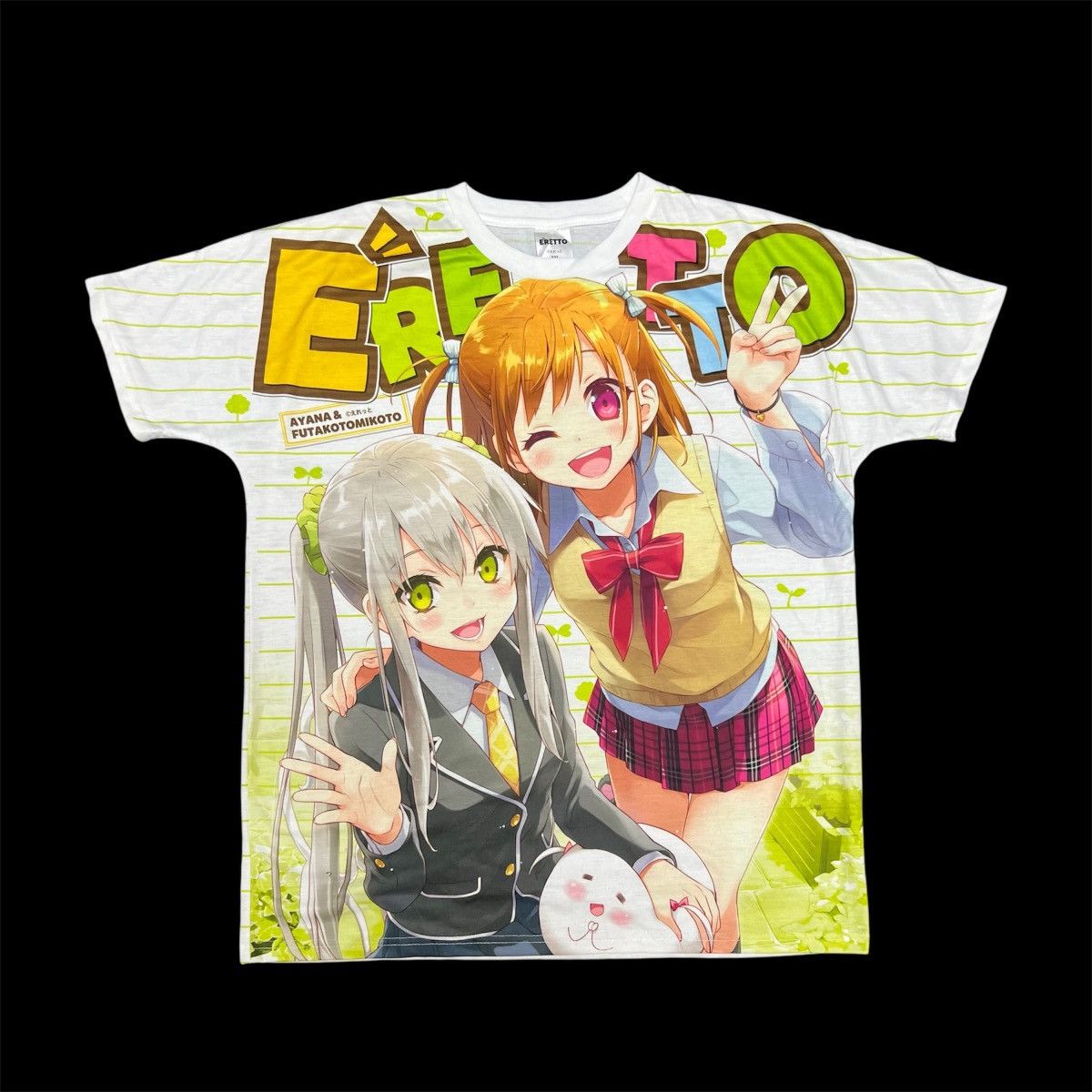 Anime Eretto Ayana & Futakotomikoto Mega Print Anime Waifu Tee Size US XL / EU 56 / 4 - 1 Thumbnail