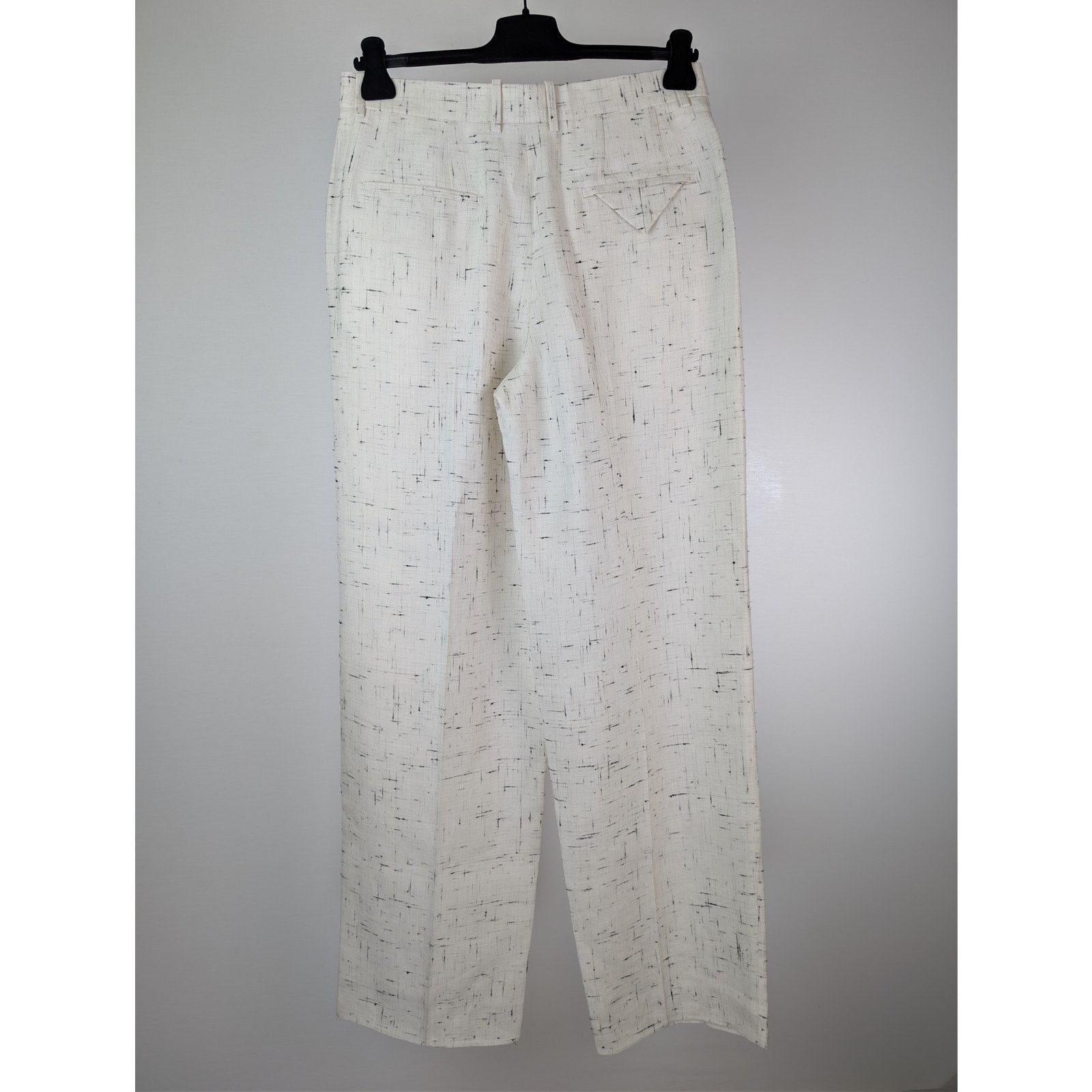 Bottega Veneta o1rshd1 Light Criss Cross Viscose Silk Trousers Pants Dove Size US 32 / EU 48 - 12 Thumbnail
