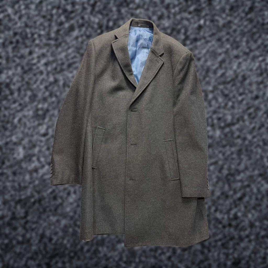 Marks & Spencer Marks and Spencer Tailoring Wool Blend Gray Coat Mens 2XL Coat Gray Wool Blend Overcoat M&S Tailoring Mens 2XL Gray Coat Size US XXL / EU 58 / 5 - 1 Thumbnail