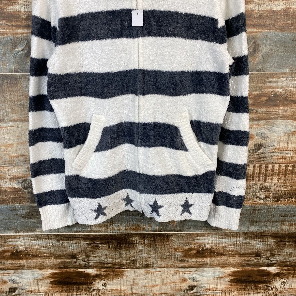 Japanese Brand DL Gelato Pique Stripe Black Hoodie #C1045 Size M / US 6-8 / IT 42-44 - 3 Thumbnail