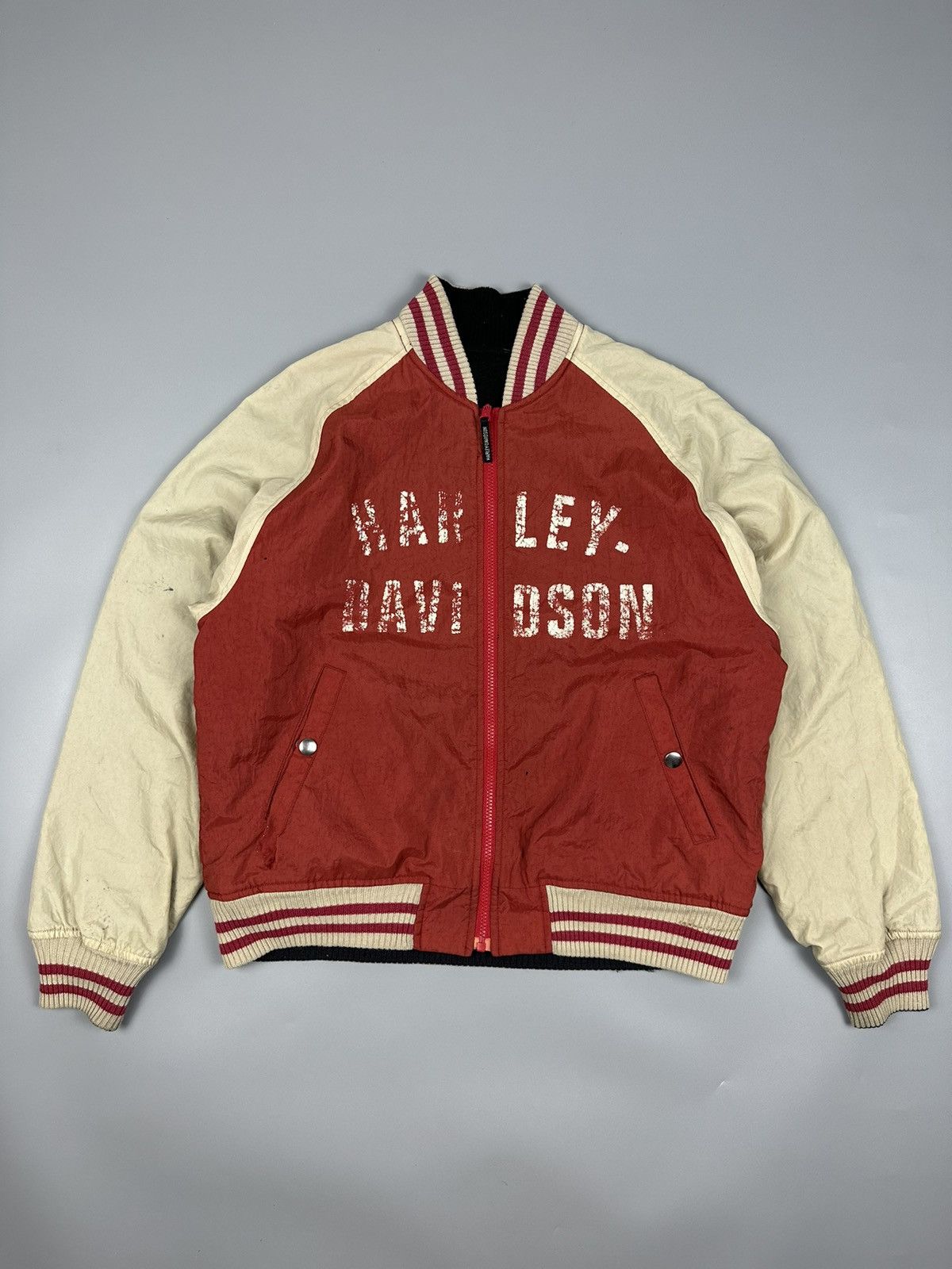Vintage Harley Davidson Varsity Jacket