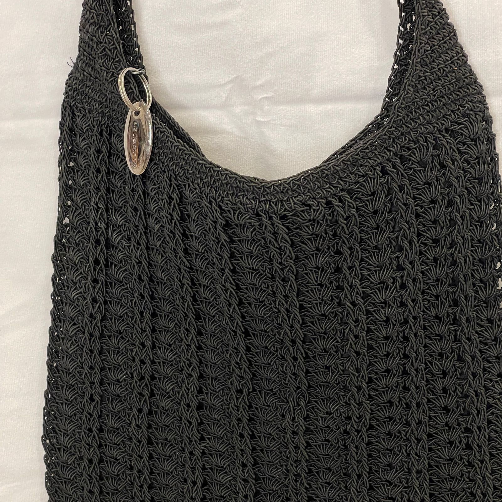 Liz Claiborne Liz Claiborne Black Crochet Purse tote Size ONE SIZE - 2 Thumbnail
