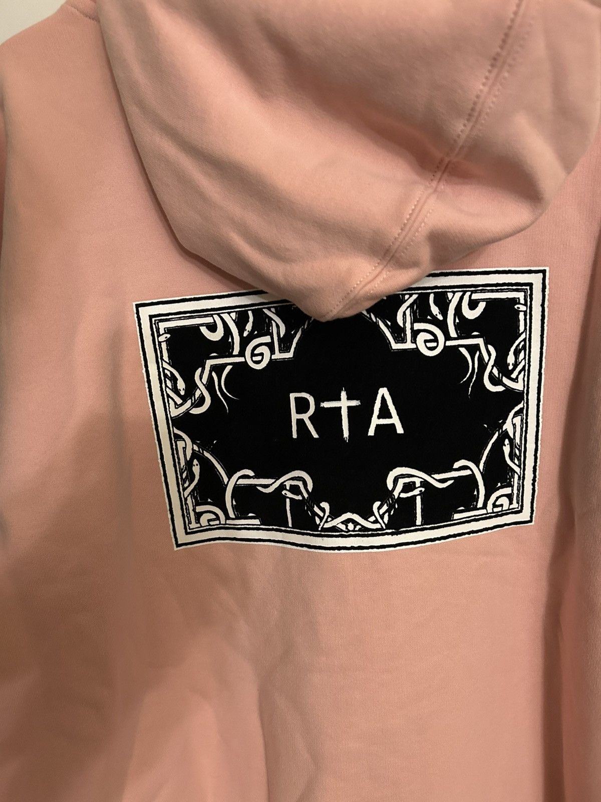 Rta NWT Men’s XL Pink RTA Stamp Logo Hoodie. Retail 265. Size US XL / EU 56 / 4 - 4 Thumbnail