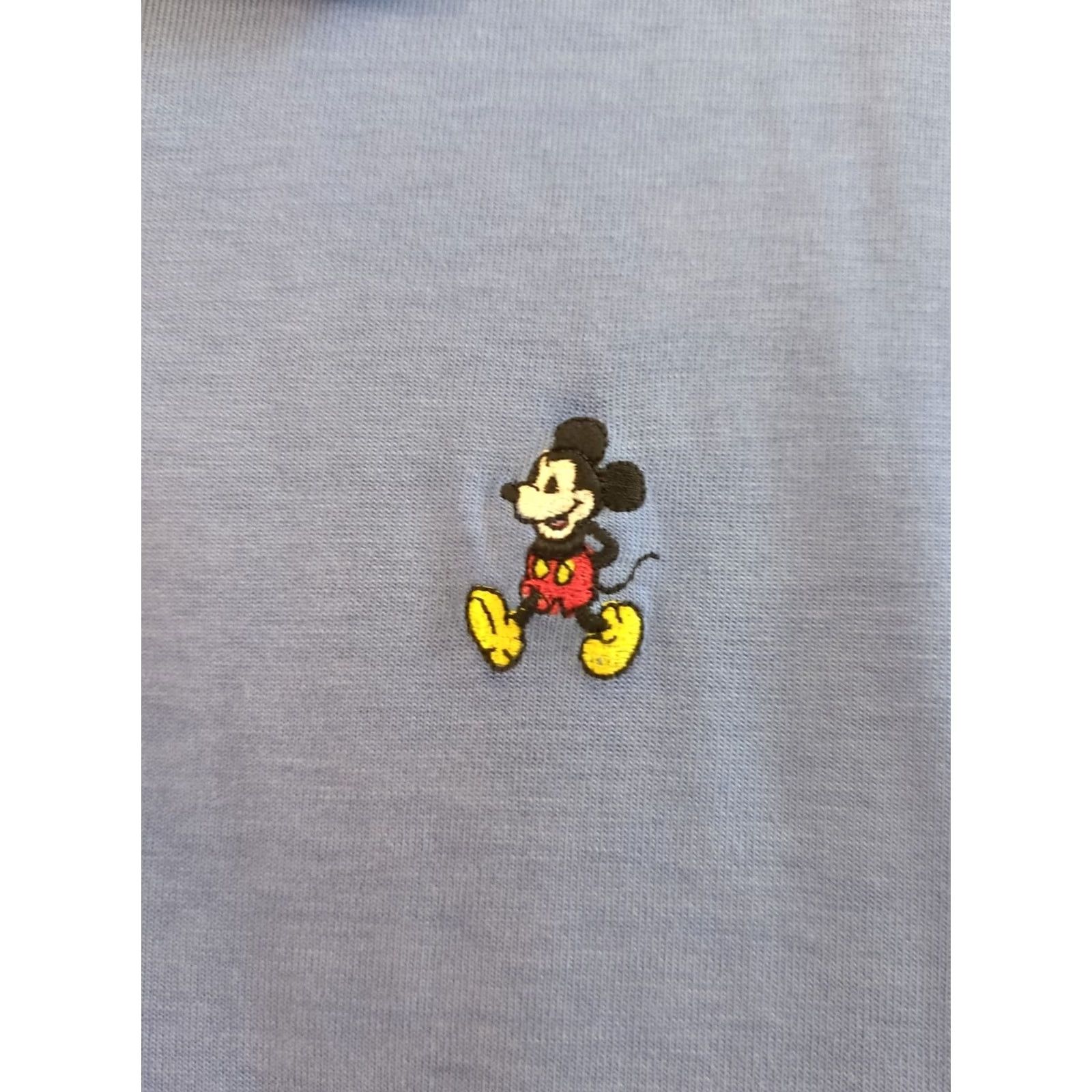 Disney Disney Mickey Mouse Embroidered Polo Shirt Short Sleeve Blue Men Large Vintage Polo Shirt Mens Large Blue Embroidered Mickey Mouse Cartoon Retro Size US L / EU 52-54 / 3 - 2 Thumbnail