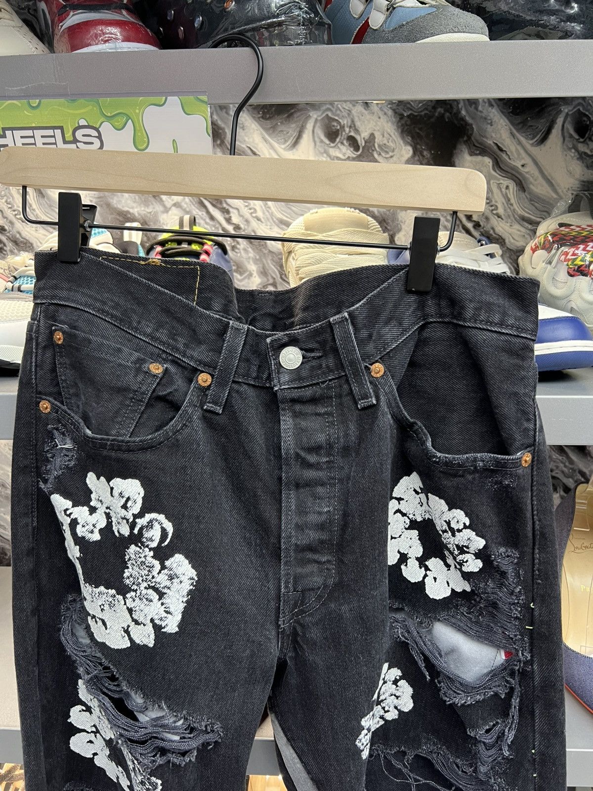DENIM TEARS Denim Tears Cotton Wreath Jeans Size US 31 - 4 Thumbnail