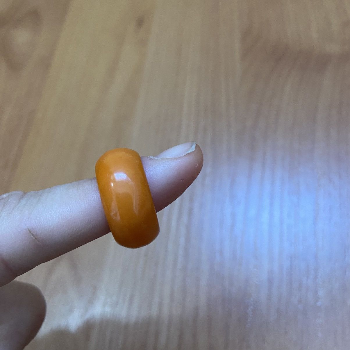 Vintage Bakelite Tangerine Orange Vintage Retro Rare Art Deco Ring Size ONE SIZE - 4 Thumbnail