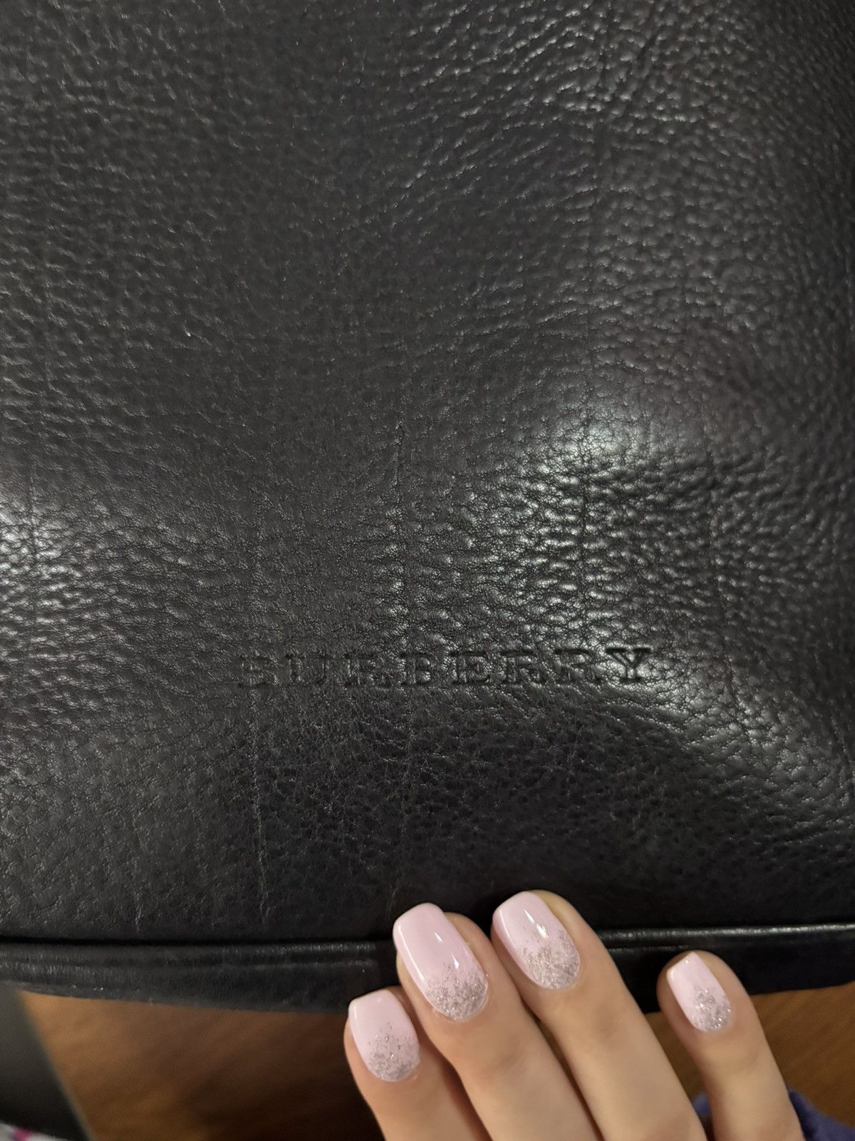 Burberry Burberry Black Leather Hobo Bag Authentic Vintage Nova Check Size ONE SIZE - 1 Thumbnail