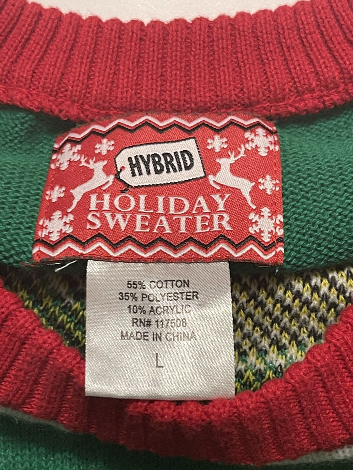 Other Hybrid Holiday Sweater Large Elf Ugly Christmas Sweater Size US L / EU 52-54 / 3 - 6 Thumbnail
