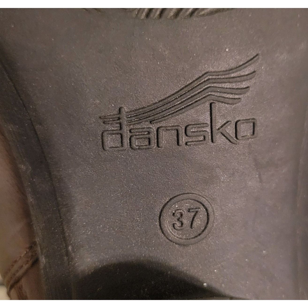 Dansko Dansko Burnished Brown Leather Ankle Boots 37 Side Zip Block Size US 7 / IT 37 - 4 Thumbnail