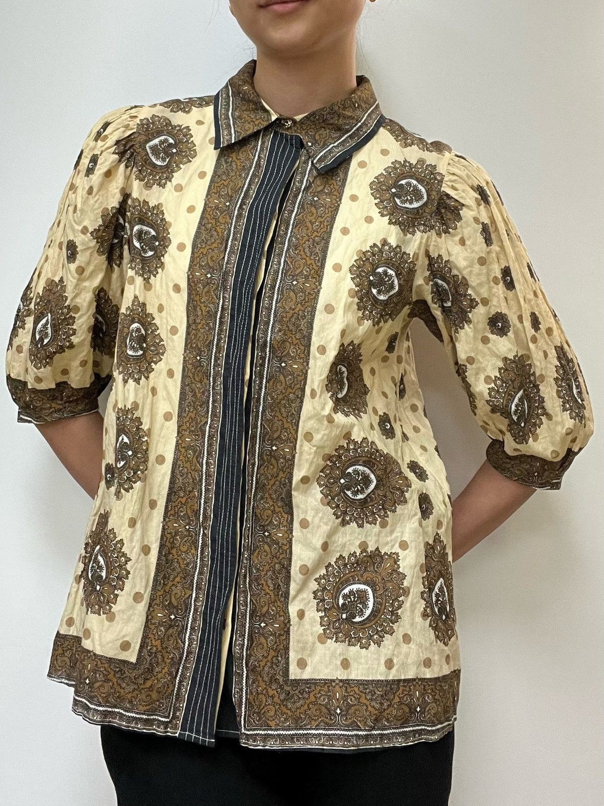 Sandro Sandro Paris Paisley Puff Blouse shirt Size S / US 4 / IT 40 - 10 Thumbnail