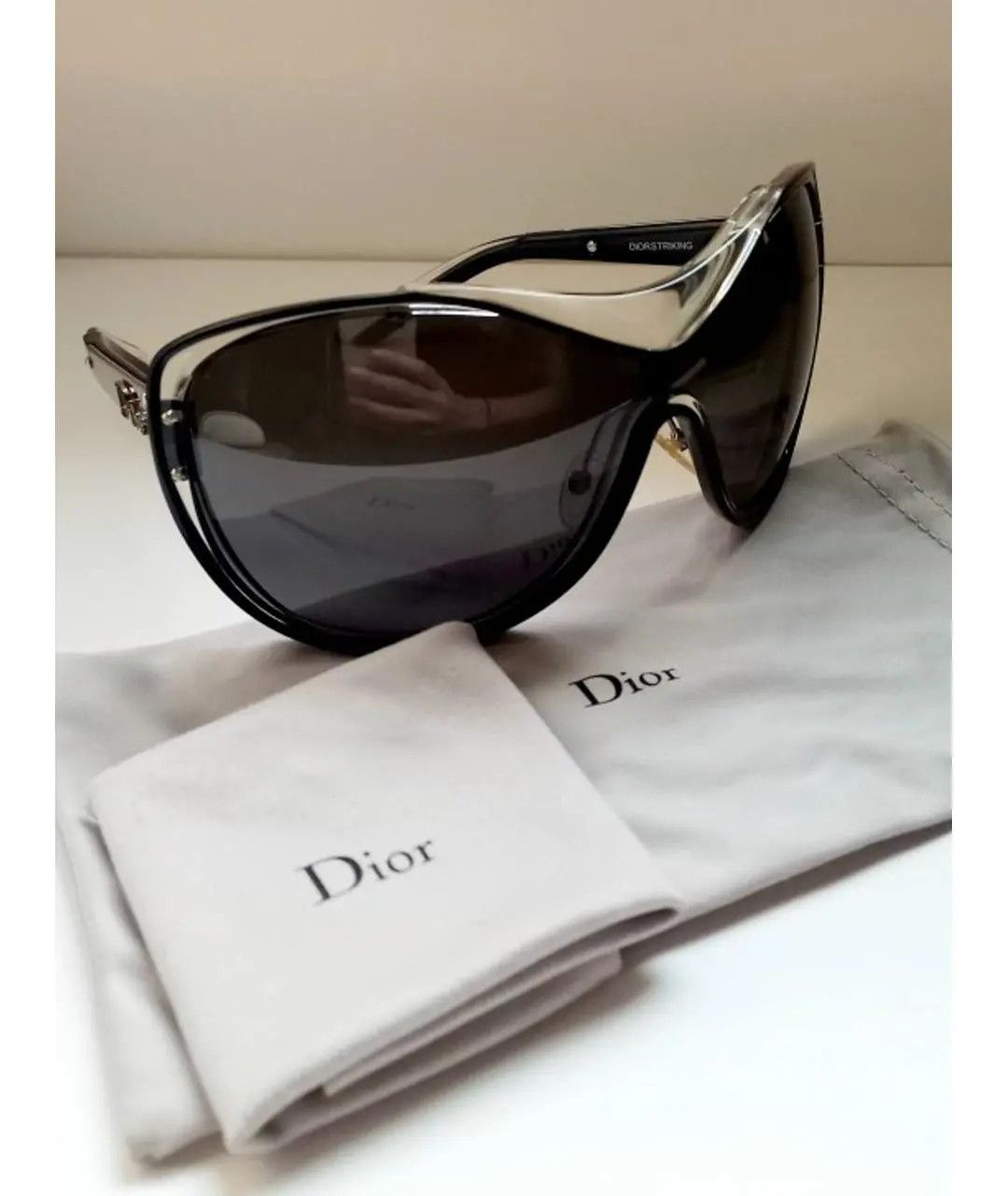 Dior × John Galliano × Vintage Christian Dior Sunglasses Striking Shield Mask Vintage Size ONE SIZE - 1 Thumbnail