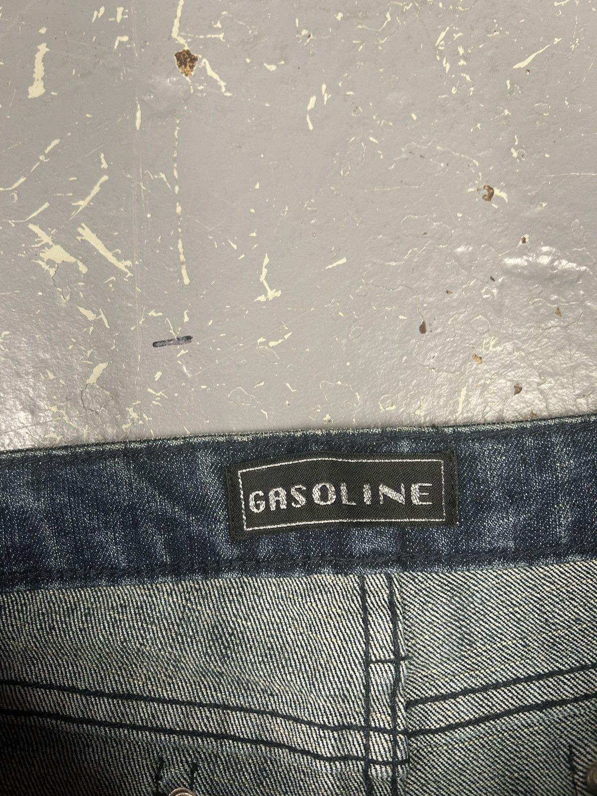 Japanese Brand × Vintage Crazy Vintage Essential Y2K Gasoline Flair Lowrise Jeans Size 32" / US 10 / IT 46 - 4 Thumbnail