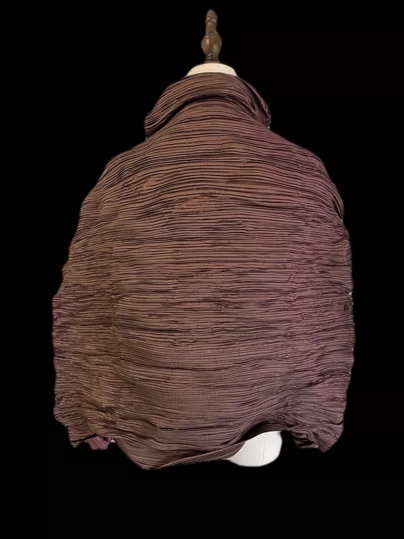 Issey Miyake Issey Miyake size:2 Brown main line metal aurora jacket Size M / US 6-8 / IT 42-44 - 3 Thumbnail