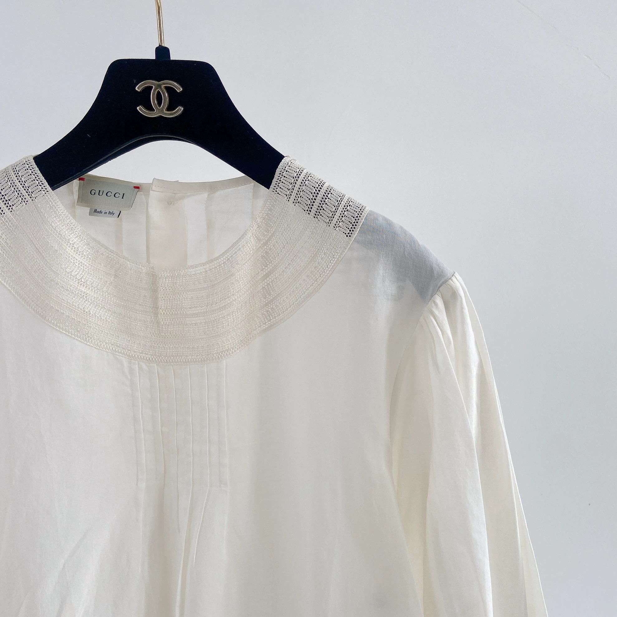 Gucci Gucci White Crewneck Shirt Size 12 Size XS / US 0-2 / IT 36-38 - 3 Thumbnail