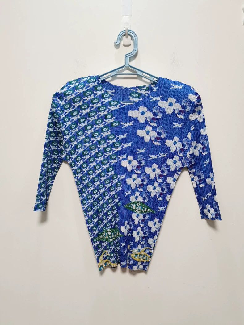 Issey Miyake Issey Miyake size:3 Blue fish and submarine jacket Size S / US 4 / IT 40 - 1 Thumbnail