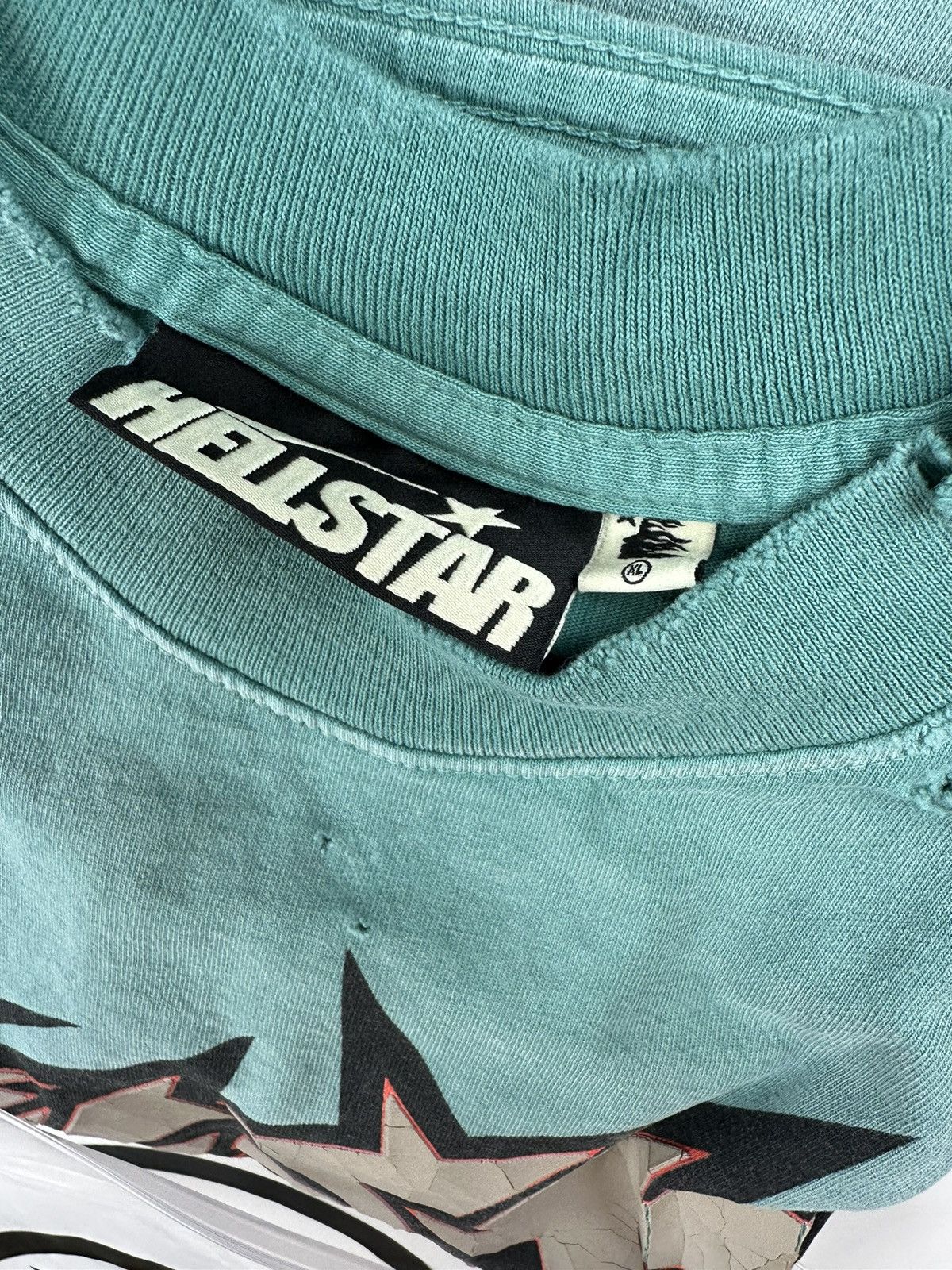 HELLSTAR Hellstar Sample Cracked Print T-shirt Size US XL / EU 56 / 4 - 5 Thumbnail