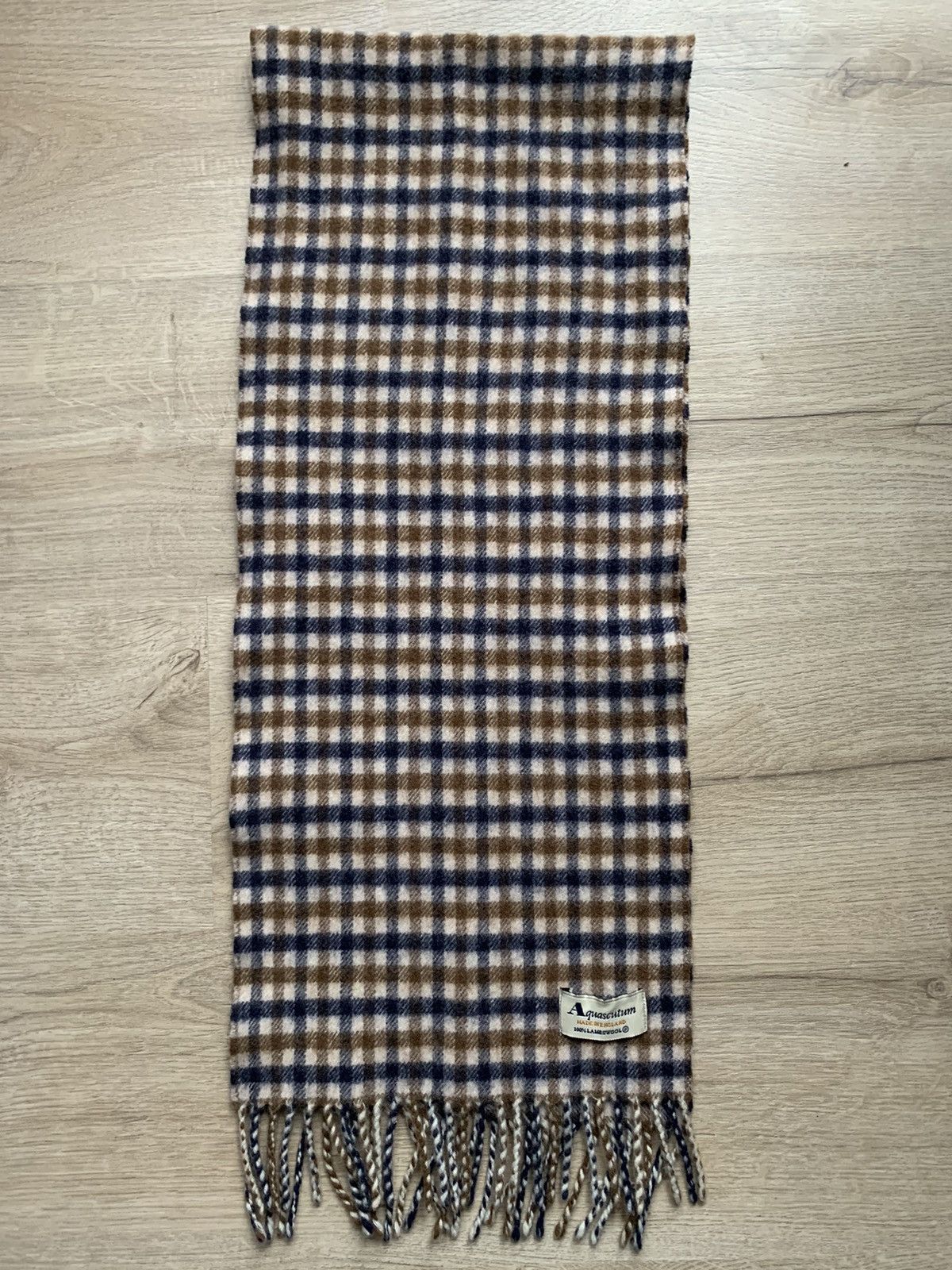 Aquascutum × Vintage Aquascutum Scarf Classic Size ONE SIZE - 2 Thumbnail