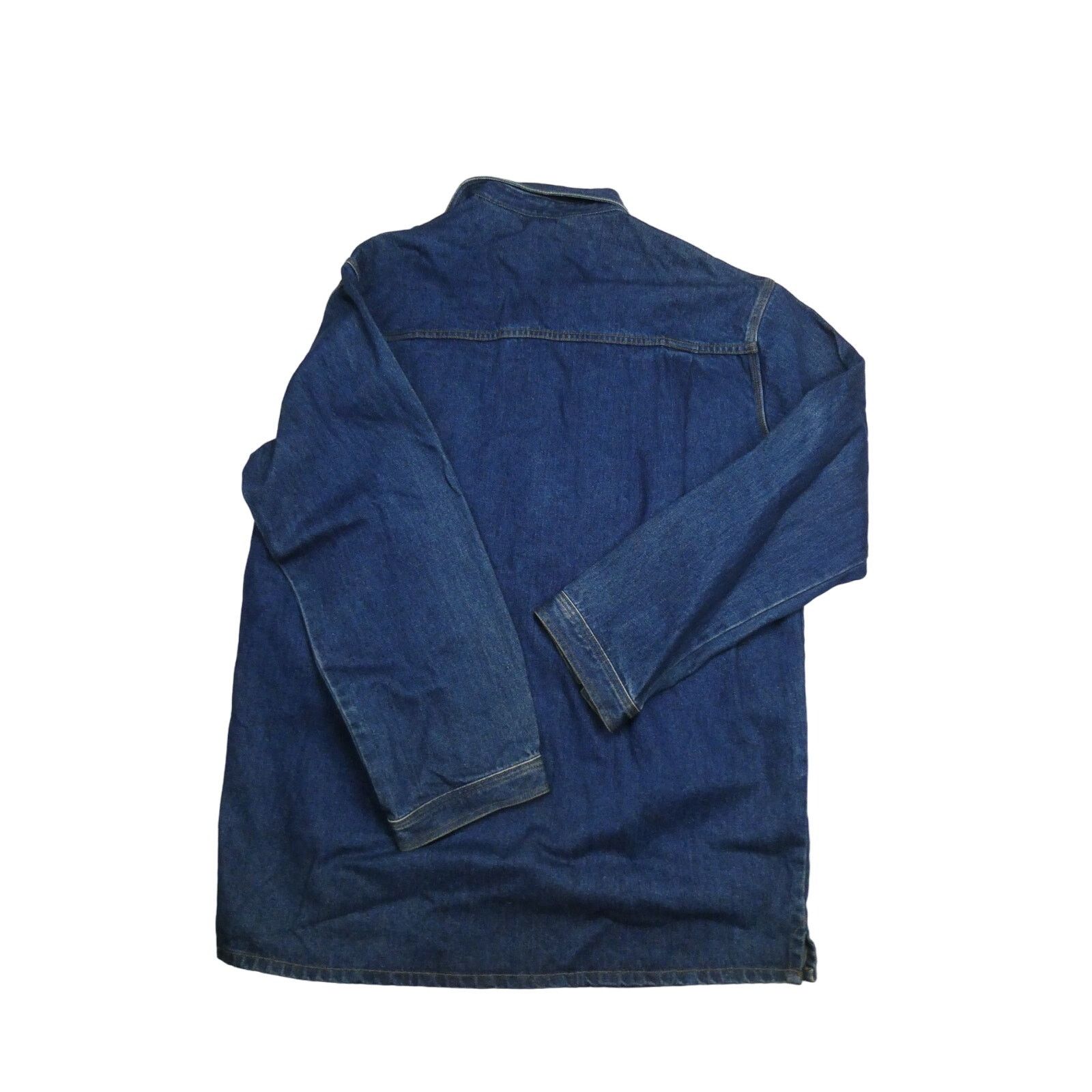 Lugz vintage 1990s Lugz 1/2 button heavy denim shirt, Size: 1XLT Size US XL / EU 56 / 4 - 2 Thumbnail