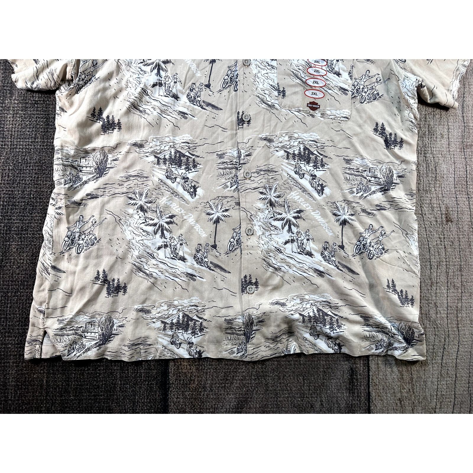 Harley Davidson NWOT Harley-Davidson Celebration Allover Button Up Shirt XXL Size US XXL / EU 58 / 5 - 5 Thumbnail