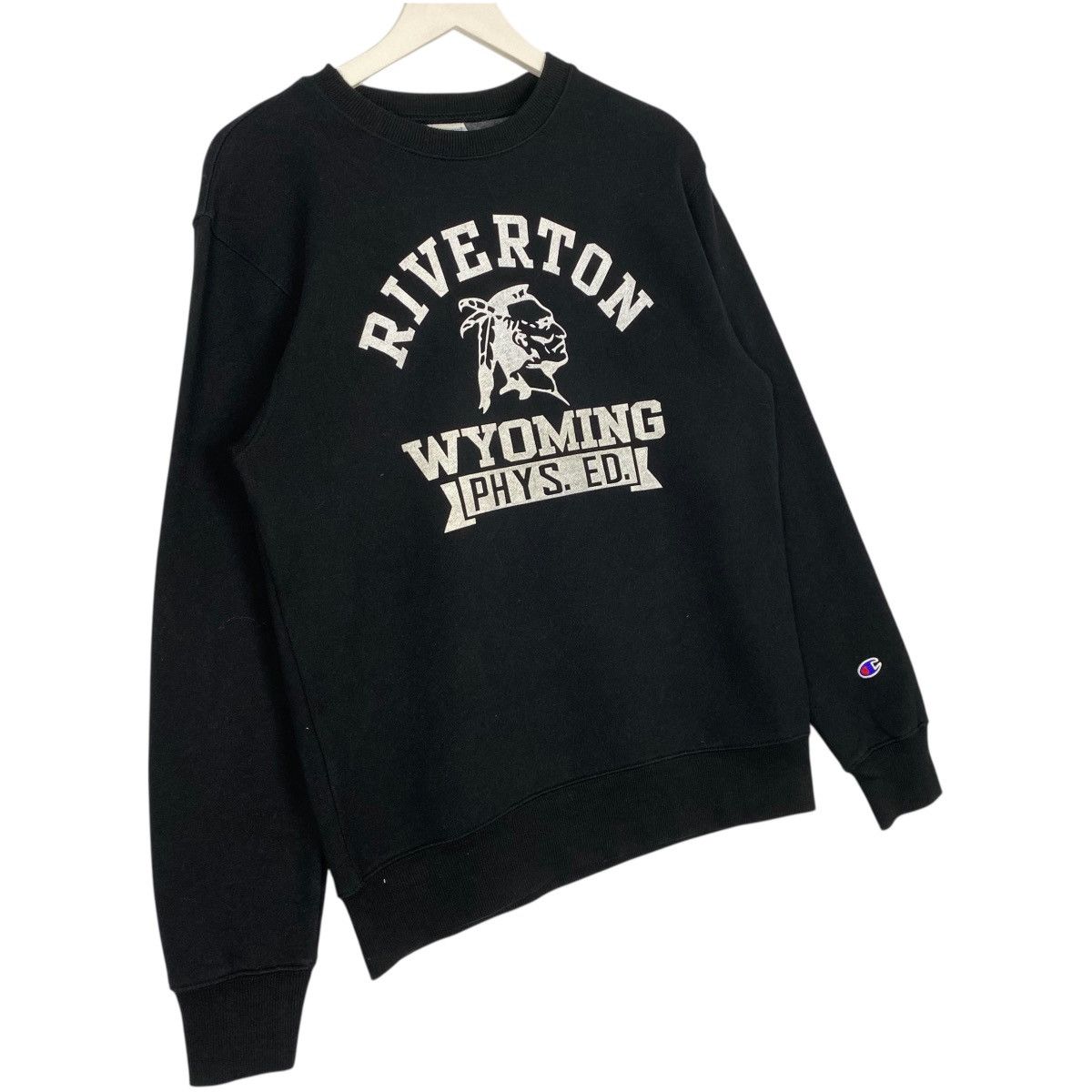 Vintage Vintage Champion Riverton Sweatshirt Crewneck Black Size M Size US M / EU 48-50 / 2 - 3 Thumbnail