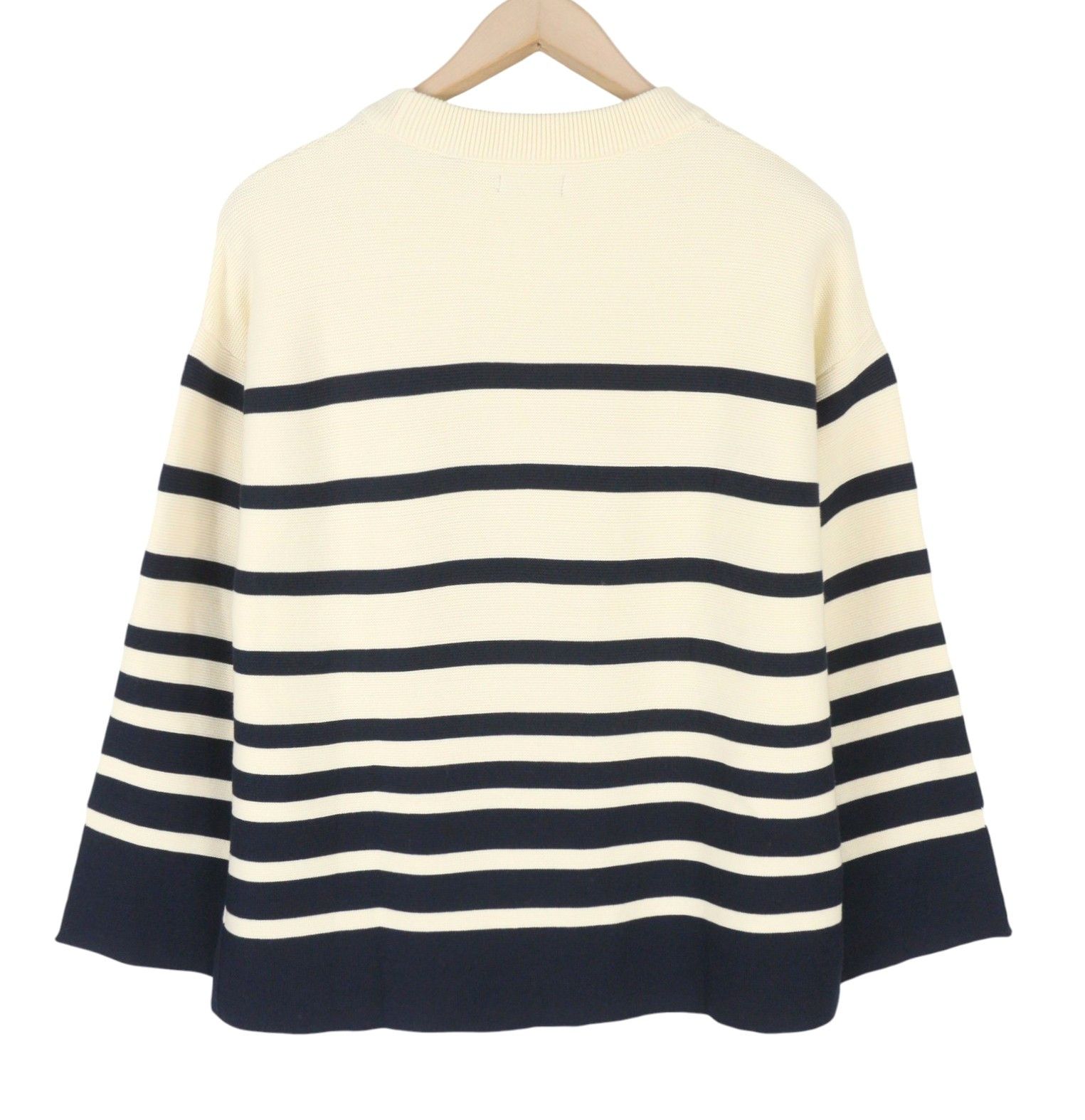 Gant BRETON STRIPE C-NECK XS Cream Tight-Knit Stretch 88112 Size XS / US 0-2 / IT 36-38 - 4 Thumbnail