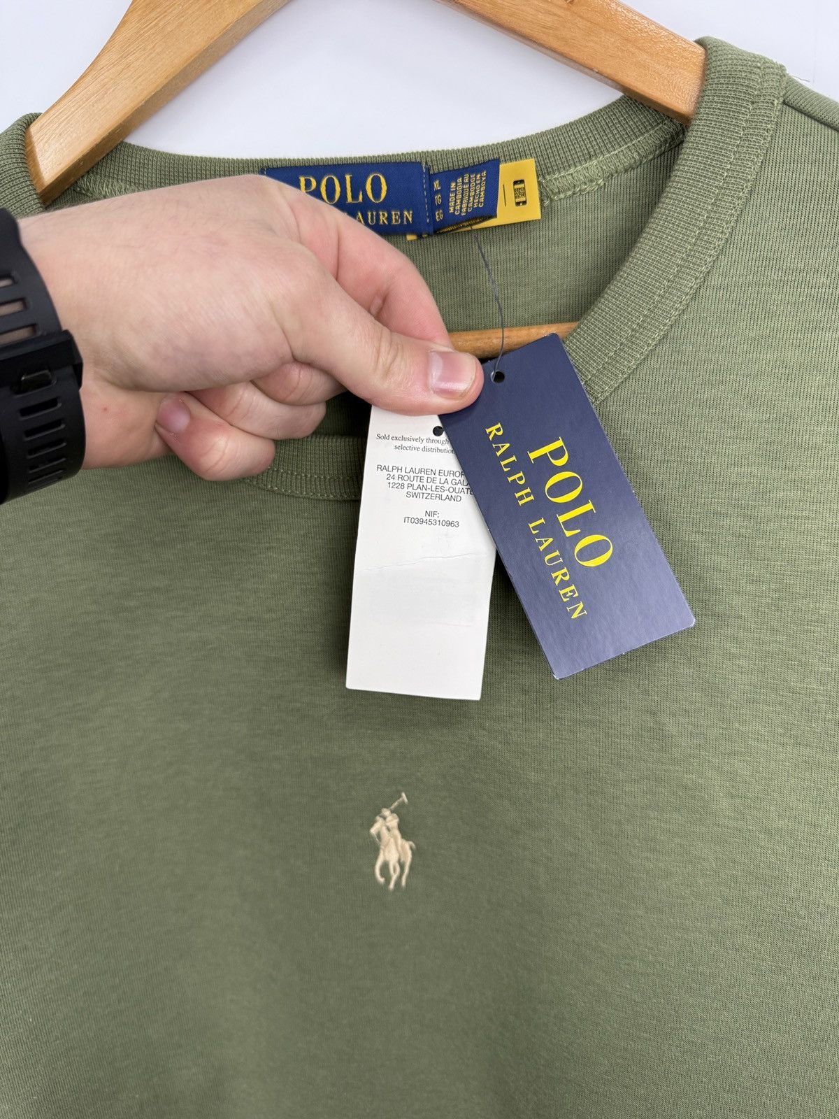 Polo Ralph Lauren 🇺🇸 NWT❗️Polo Ralph Lauren Double Knit Sweatshirt Olive Rare Size US XL / EU 56 / 4 - 12 Thumbnail