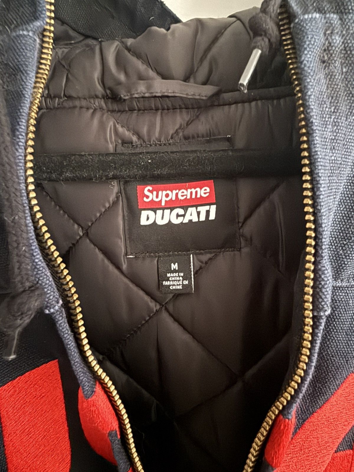 Ducati × Supreme Supreme Ducati Racer hooded work jacket bike Size US M / EU 48-50 / 2 - 5 Thumbnail