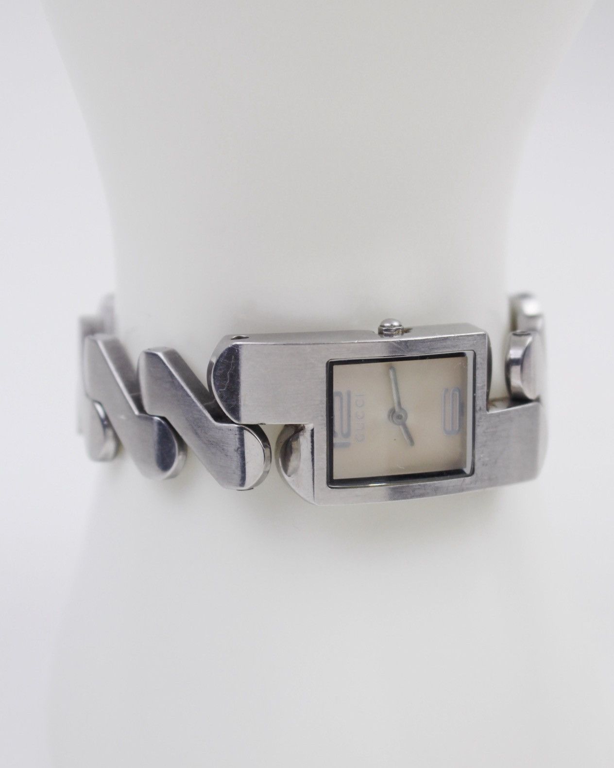Gucci 1990S GUCCI STAINLESS STEEL BRACELET Z-LINK SWISS MADE WATCH Size ONE SIZE - 4 Thumbnail