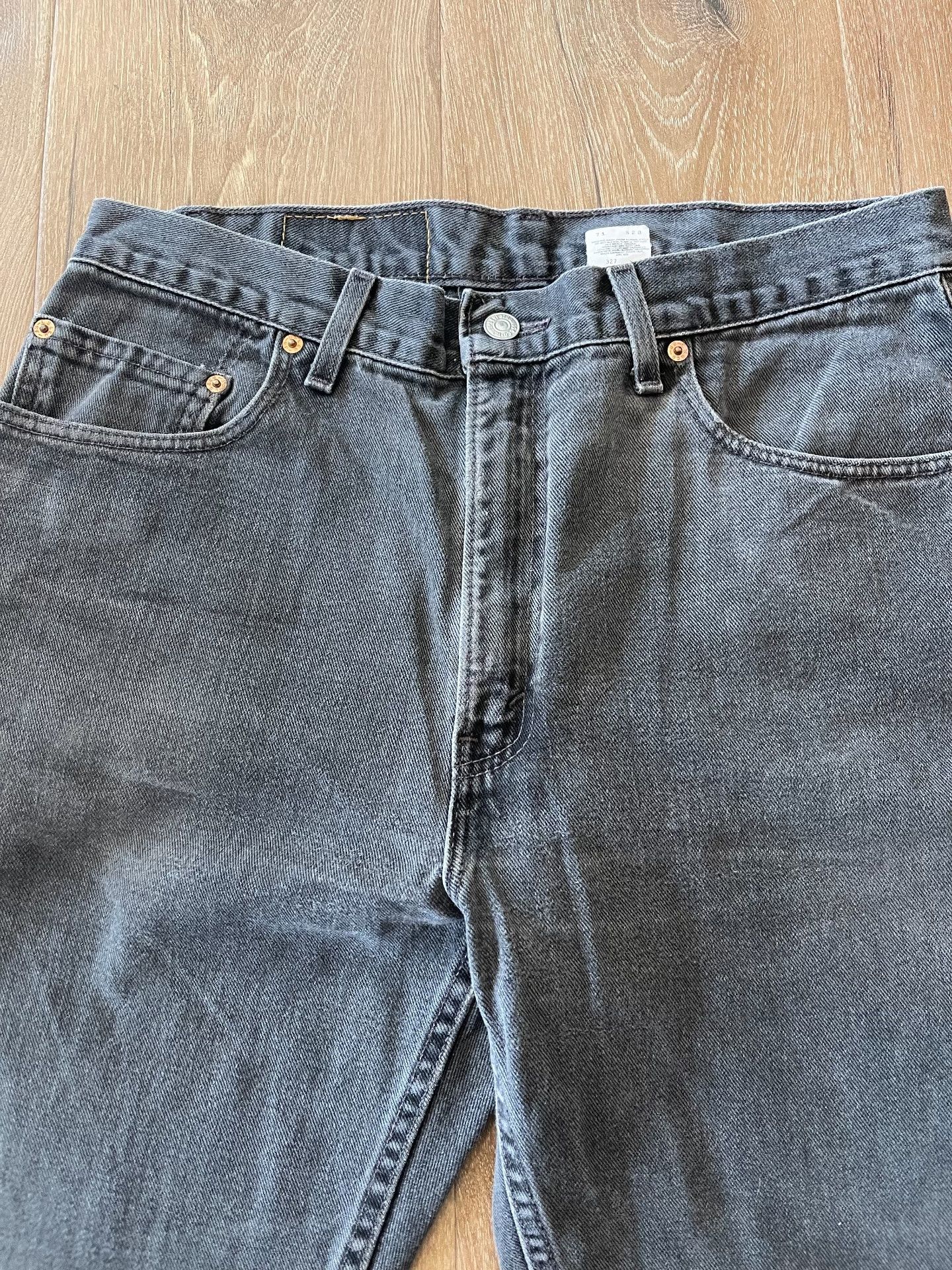 Levi's Vintage Levi's 505 Black Jeans Size US 34 / EU 50 - 3 Thumbnail