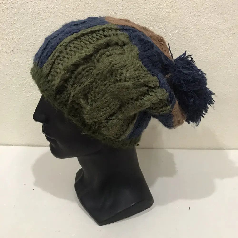 Japanese Brand Japanese Brand Patchwork Design Beanie Hat Size ONE SIZE - 4 Thumbnail
