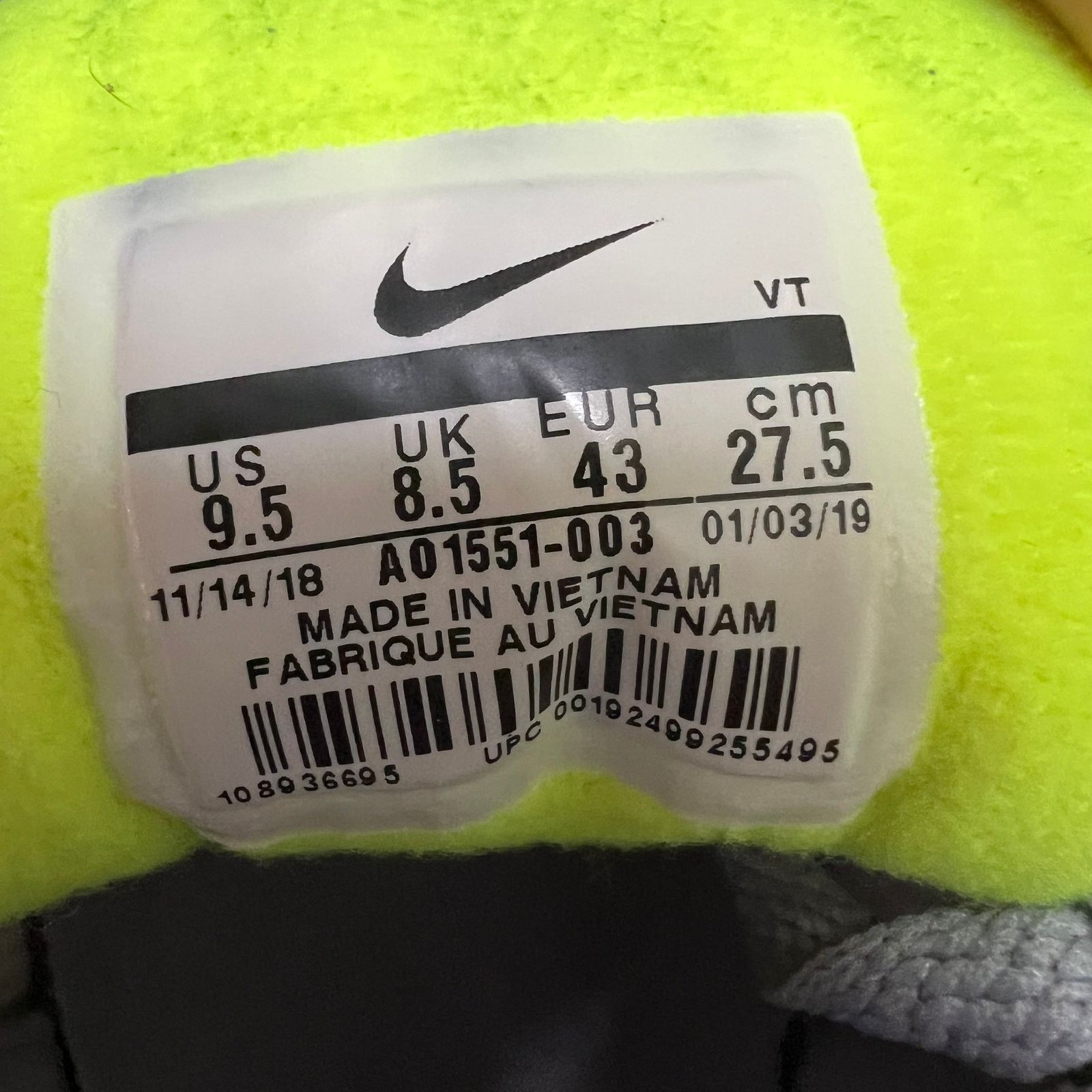 Nike Nike Skylon 2 Gray Volt Purple Size 9.5 Size US 9.5 / EU 42-43 - 7 Thumbnail