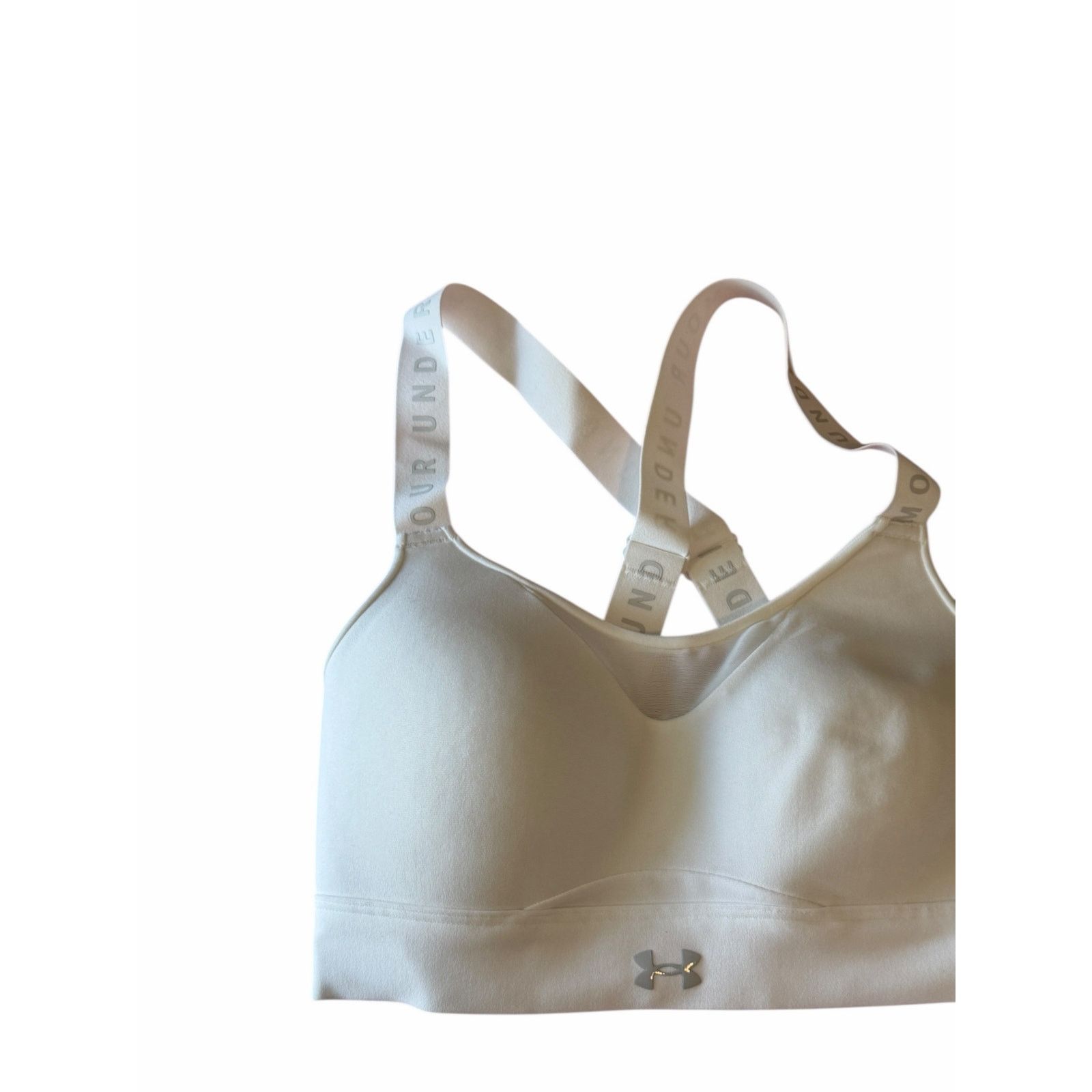 Under Armour Under Armour White Gray Ultra Light Support Foam Padding Bra Size ONE SIZE - 4 Thumbnail