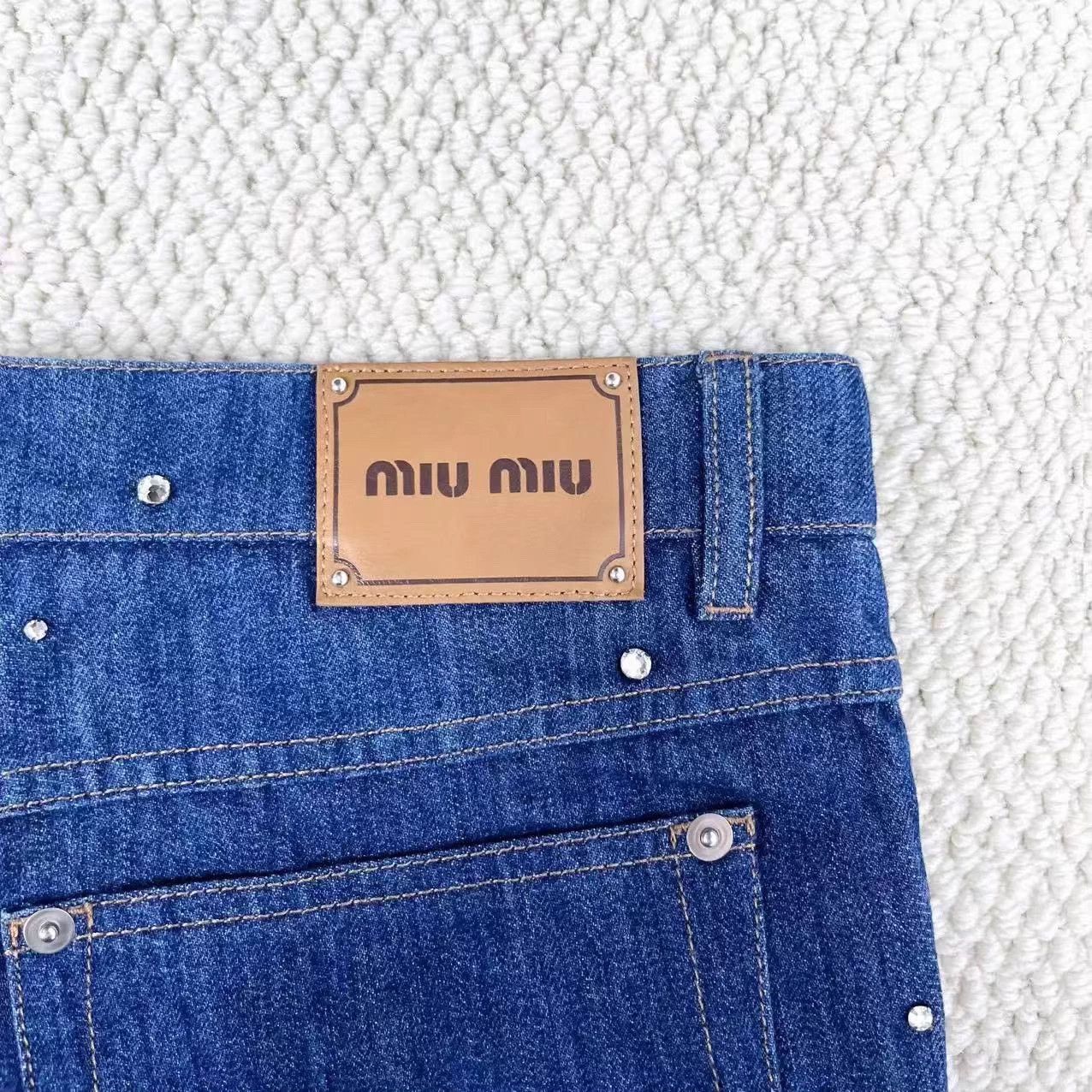 Miu Miu 【Miu Miu】New Miu Miu Rhinestone All-over Size 26" / US 2 / IT 38 - 4 Thumbnail