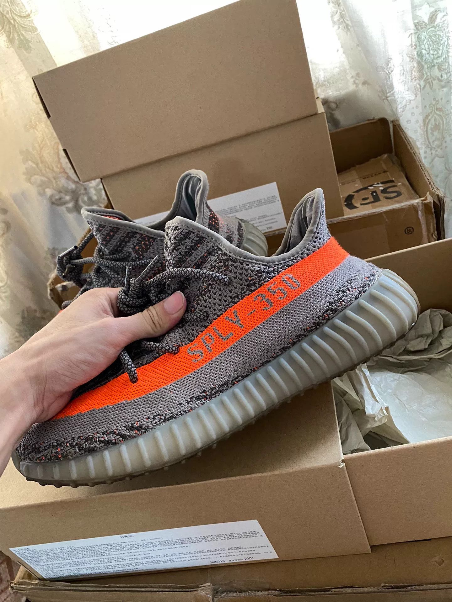 Adidas Adidas YEEZY350 Gray Lowtop Sneakers 9.5 Men Size US 9.5 / EU 42-43 - 1 Thumbnail