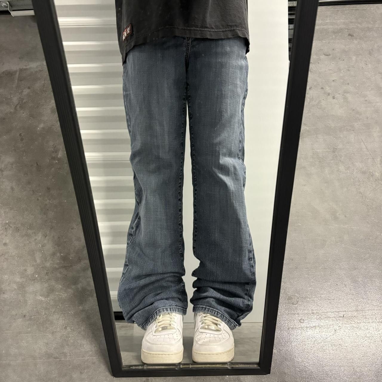 Chicos Crazy Vintage Y2K/2000s Flare Bootcut Dark Blue Wash Denim Jeans! Size US 32 / EU 48 - 1 Thumbnail