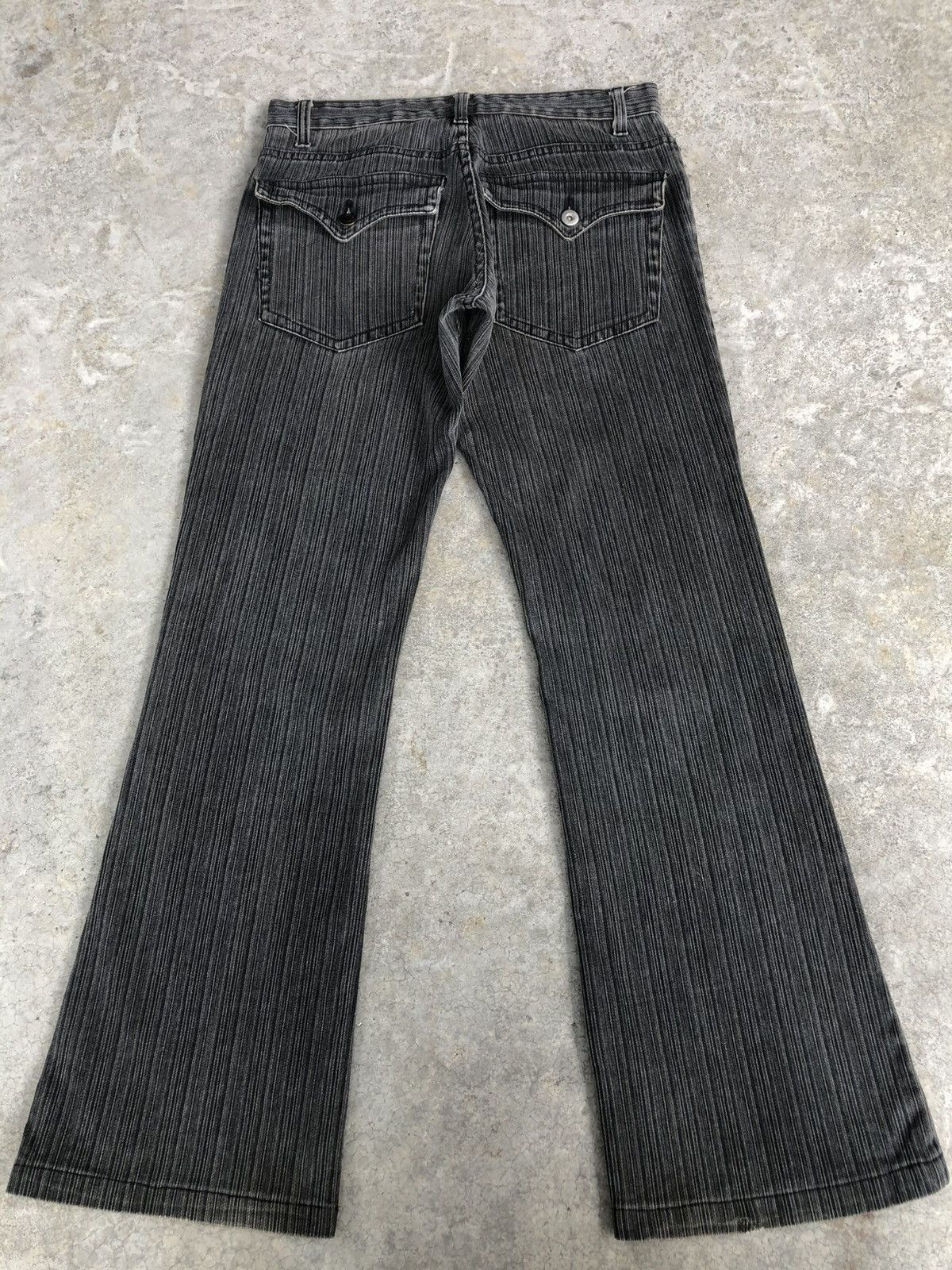 If Six Was Nine Japanese Barcedos Flared Jeans Distressed Denim Hickory Size US 30 / EU 46 - 2 Thumbnail