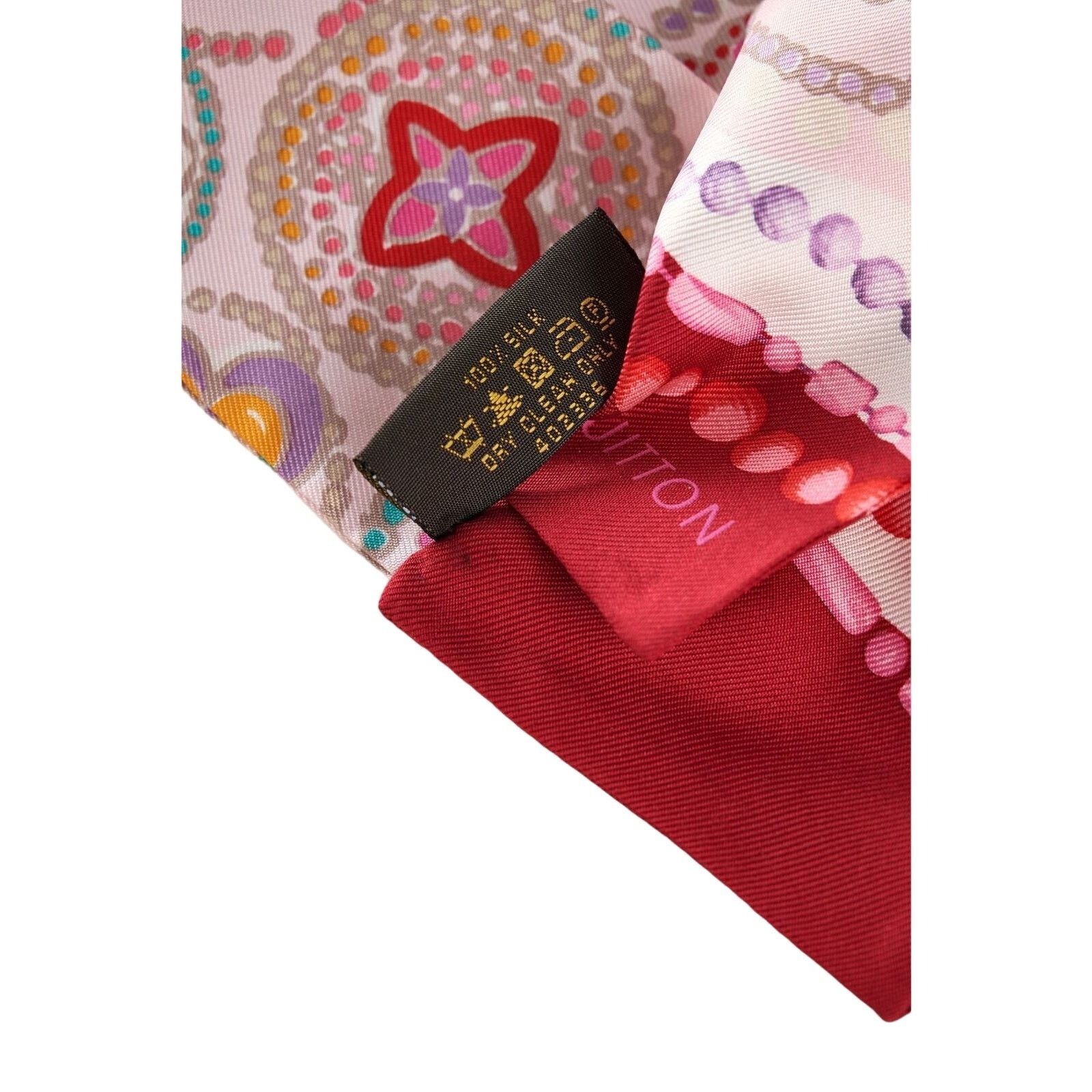 Louis Vuitton Louis Vuitton Silk Scarf Multicolor Rectangle LV Logo Size ONE SIZE - 3 Thumbnail