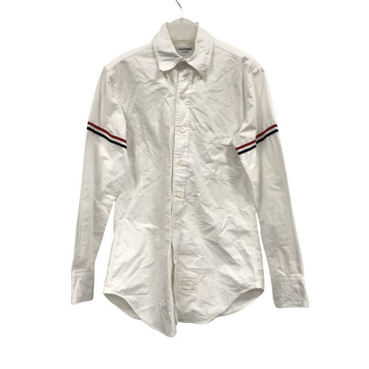 Thom Browne Thom Browne Striped Sleeve Button Up Shirt Size S Size US S / EU 44-46 / 1 - 1 Thumbnail