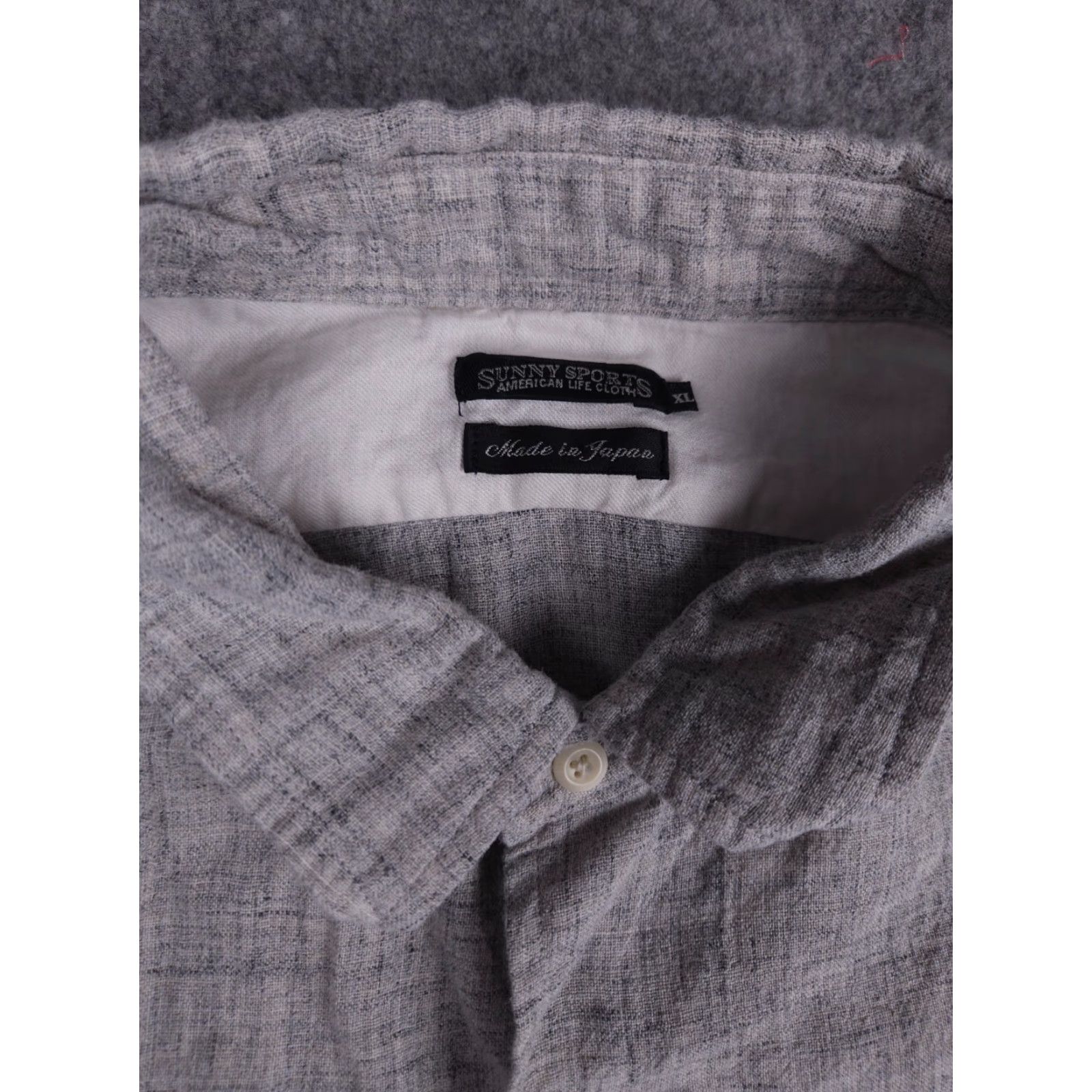 Sunny Sports VINTAGE Sunny Sports Japan American Life Shirt Men's XL Gray Button Up Linen Blend Size US XL / EU 56 / 4 - 4 Thumbnail