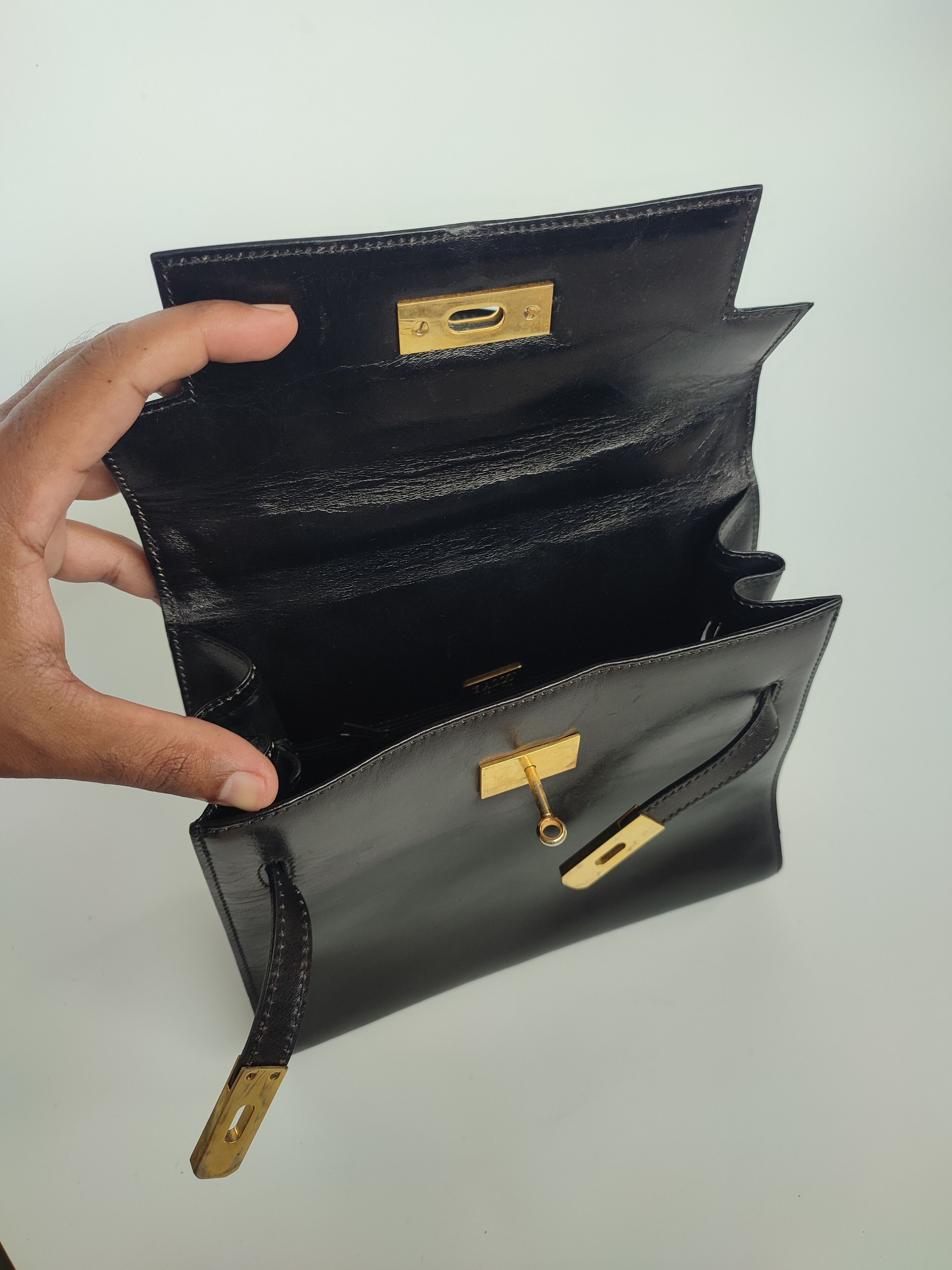 Bally AUTHENTIC BALLY VINTAGE LEATHER HANDBAG Size ONE SIZE - 4 Thumbnail