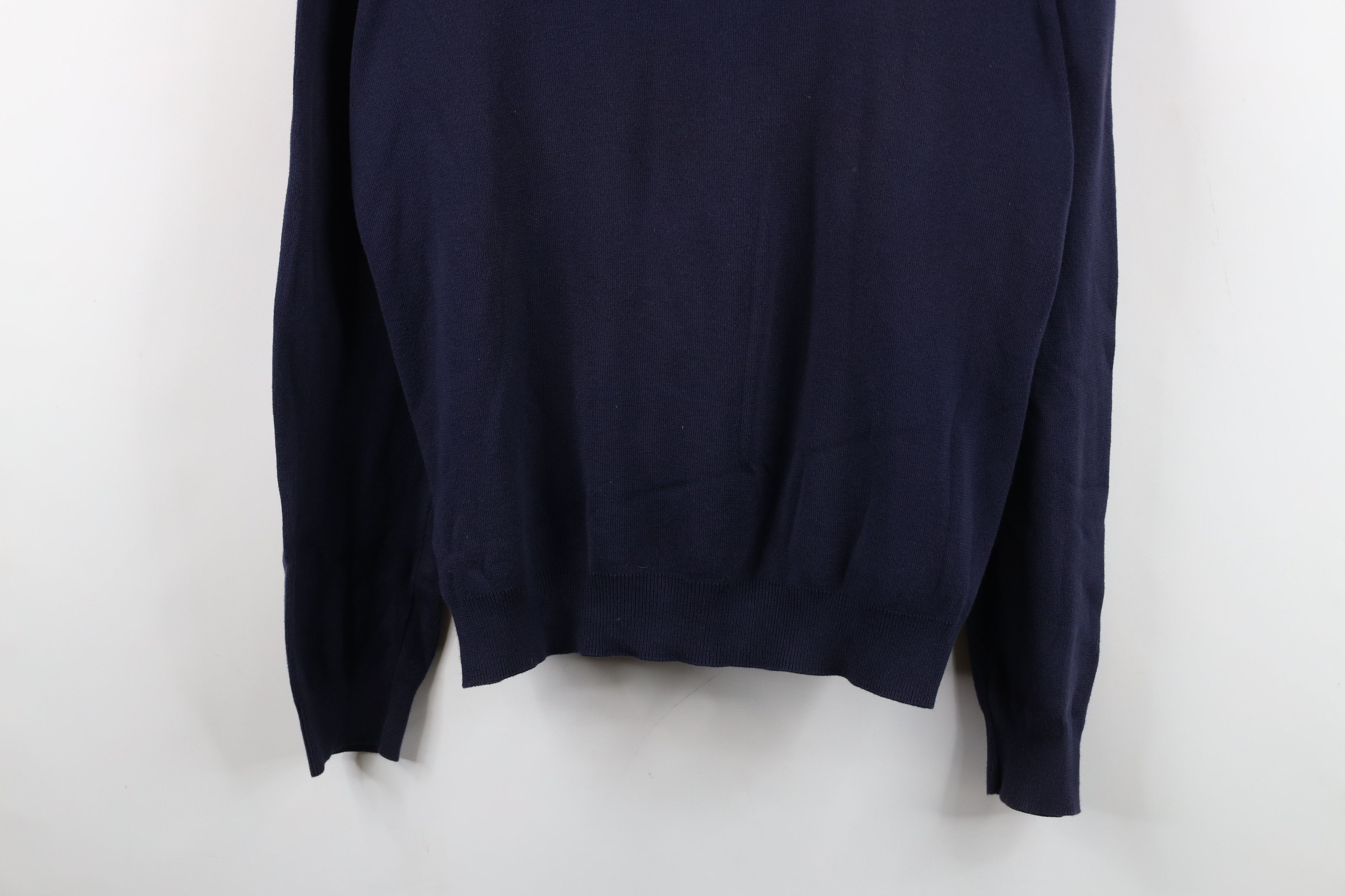 Ralph Lauren Vintage 90s Ralph Lauren Cotton Knit V-Neck Sweater Blue Size US L / EU 52-54 / 3 - 3 Thumbnail
