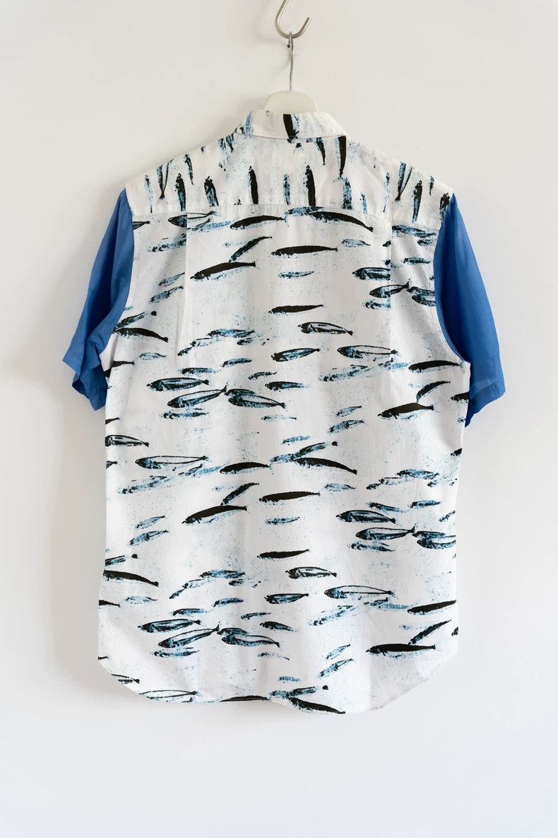 Comme des Garcons Comme des Garcons 90s Fish School Short Sleeve Shirt Size US S / EU 44-46 / 1 - 2 Thumbnail
