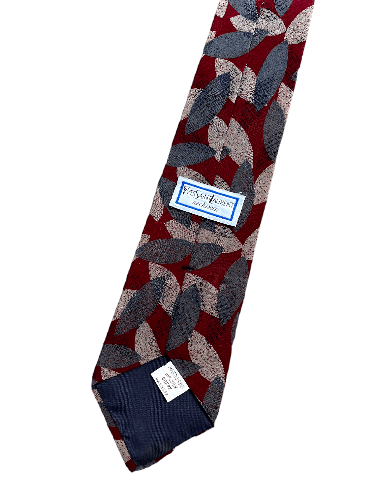 Saint Laurent Paris × Yves Saint Laurent 🔴 YSL YVES SAINT LAURENT LUXURY SILK DESIGNER RARE Y2K TIE Size ONE SIZE - 2 Thumbnail