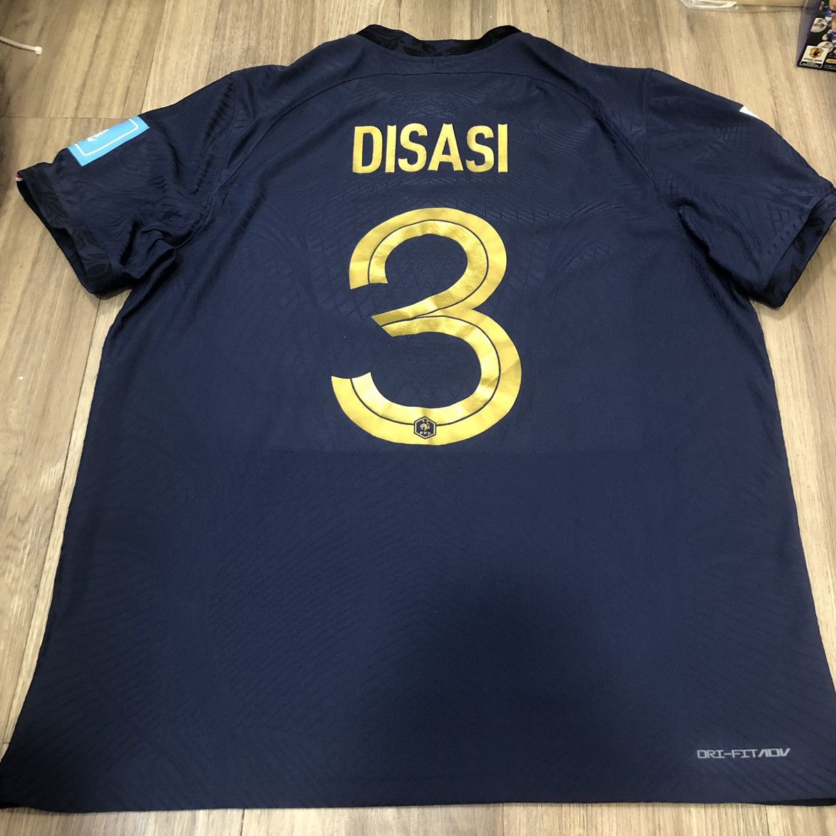 Nike France World Cup 2022 player issue home shirt #3 Disasi Size US XL / EU 56 / 4 - 2 Thumbnail