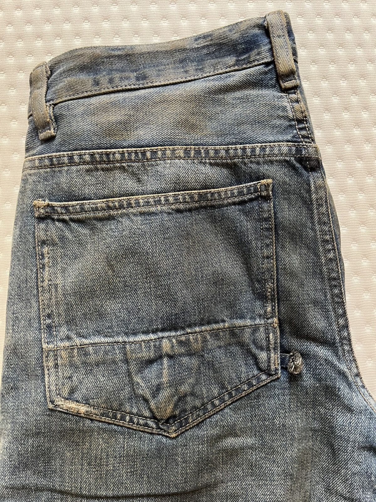 Rick Owens Rick Owens SLAB 2001 Mud Washed Denim Size US 27 - 6 Thumbnail