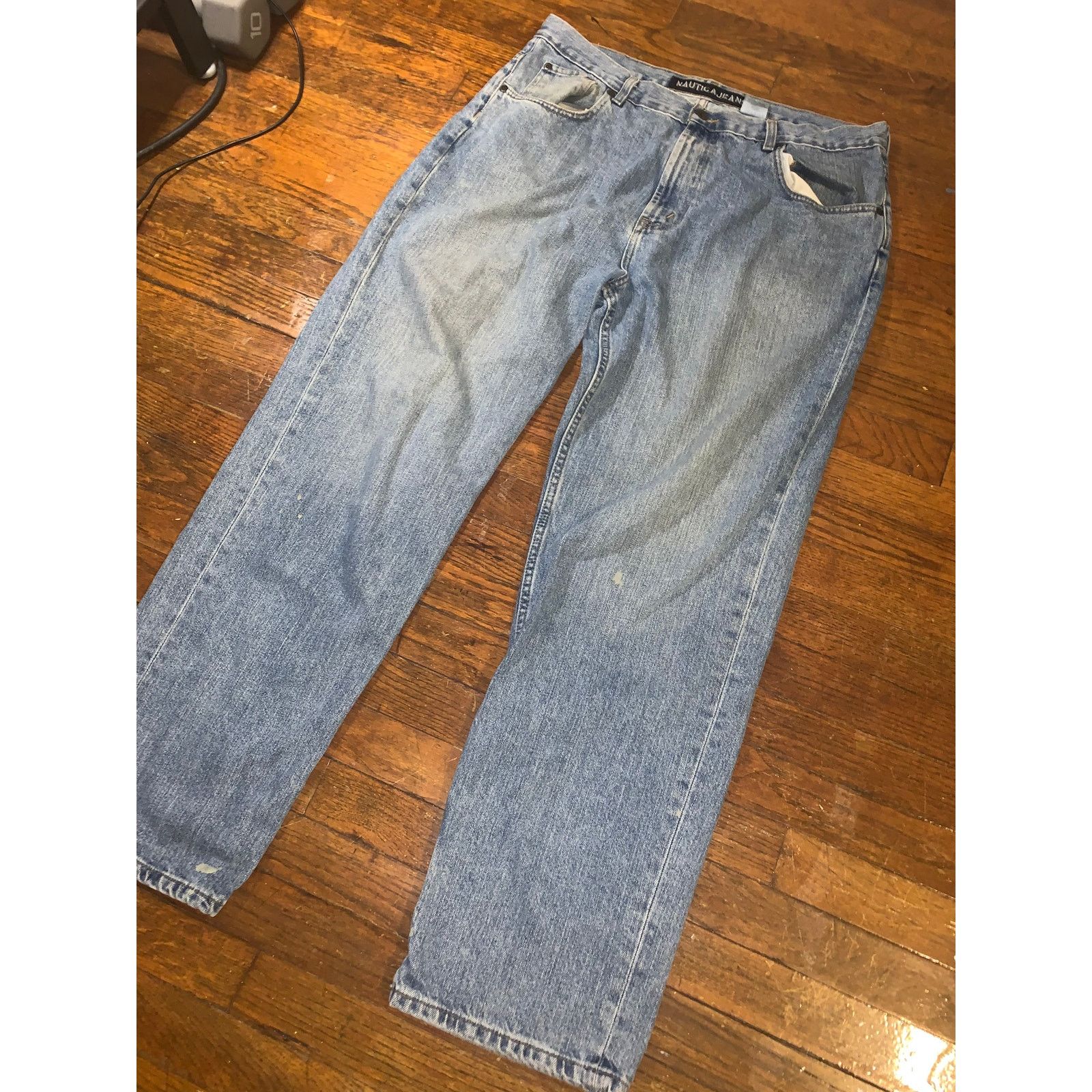 Nautica × Vintage Nautica Jeans Company Light Wash Denim Jeans 38x32 USA Fit Size US 38 / EU 54 - 3 Thumbnail